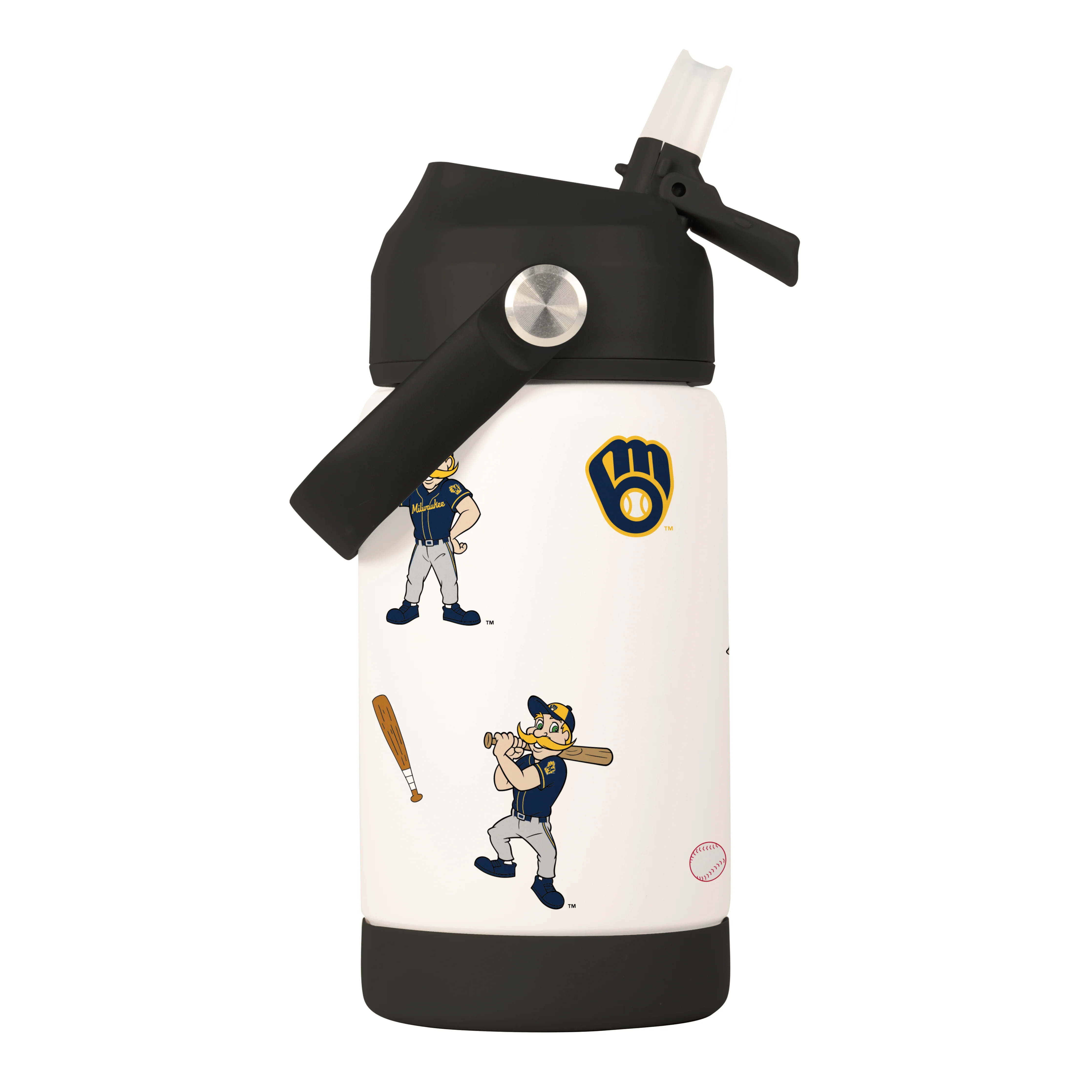 Milwaukee Brewers 12oz Mascot SS Kids Bottle - Image 3