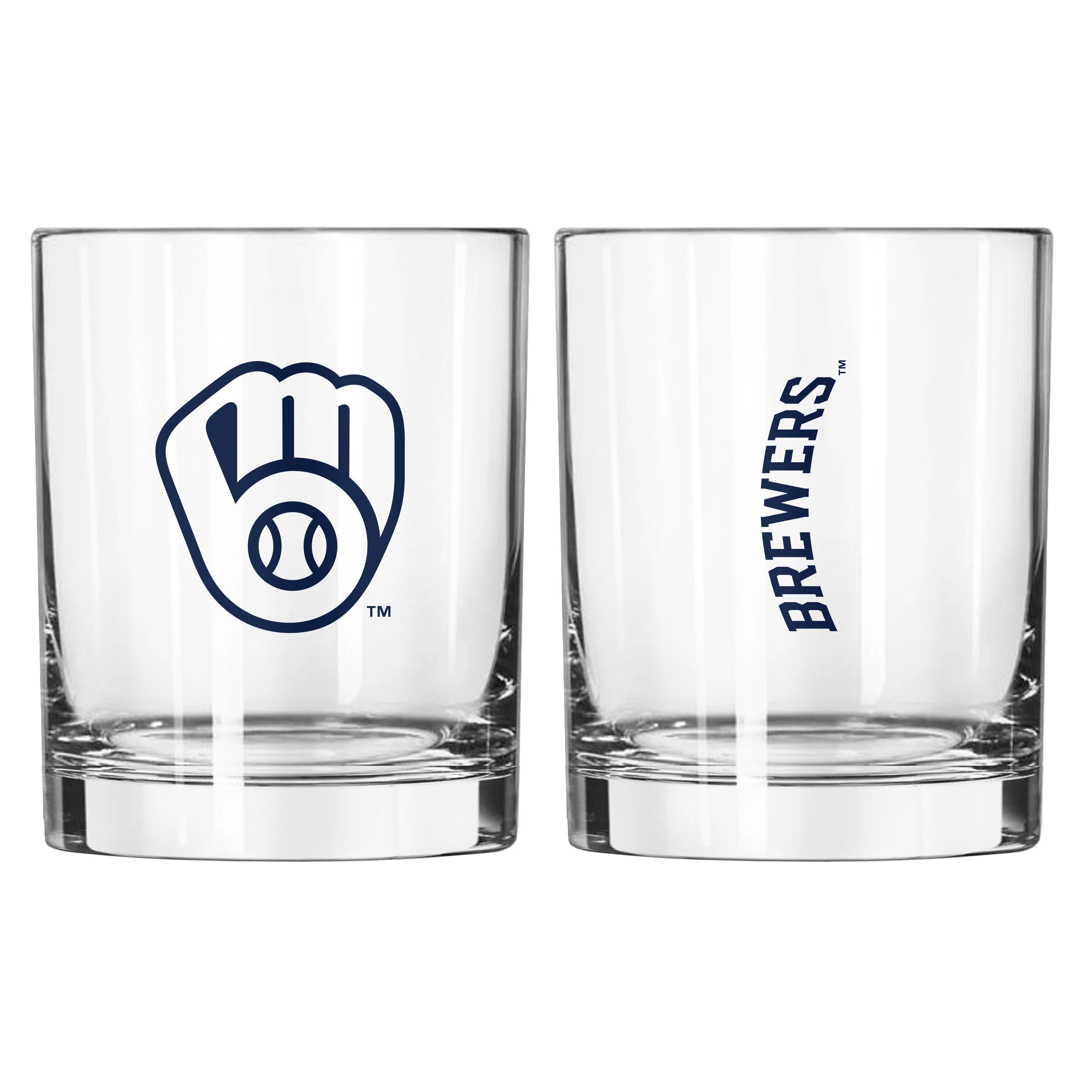 Milwaukee Brewers 14oz Gameday Rocks Glass