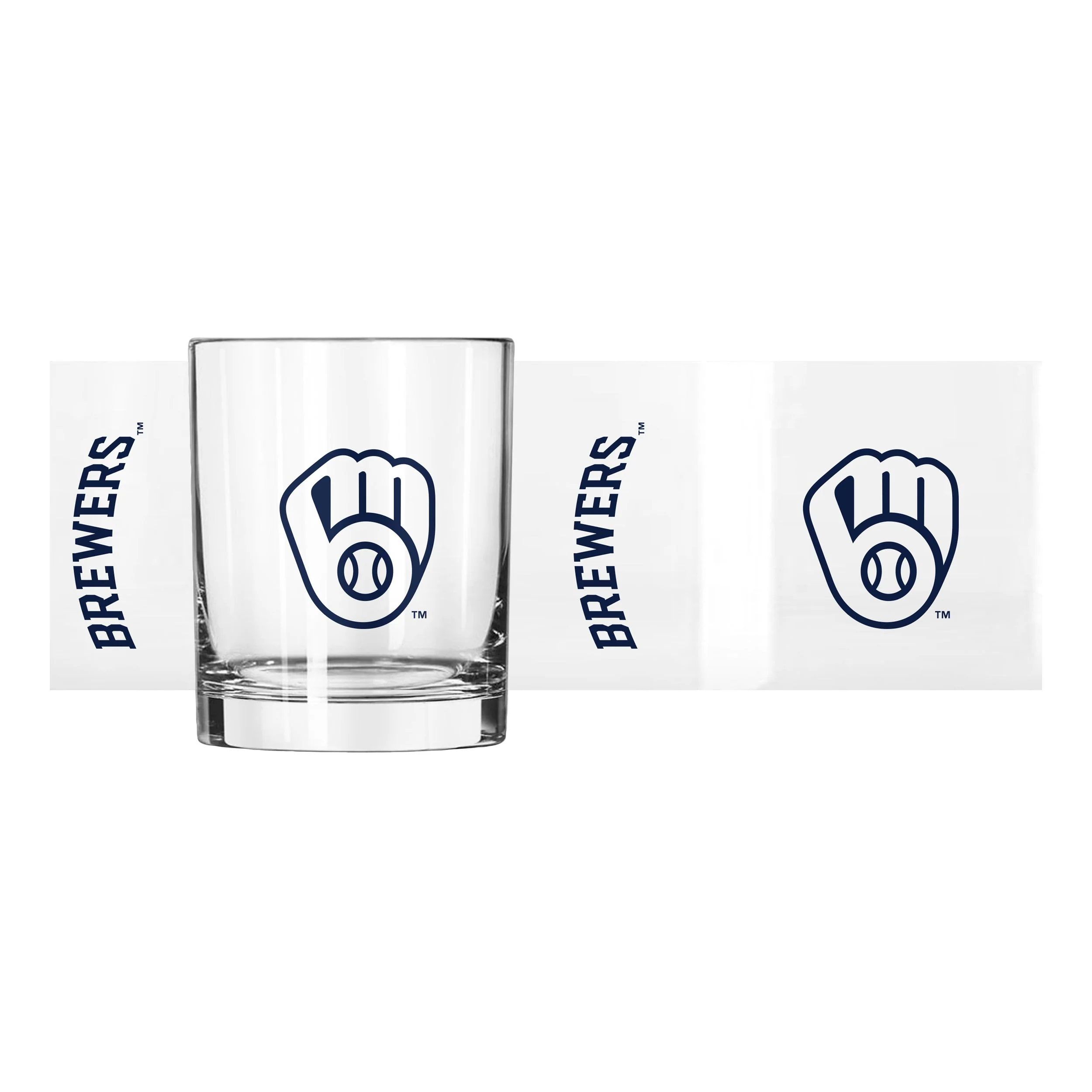 Milwaukee Brewers 14oz Gameday Rocks Glass - Image 2