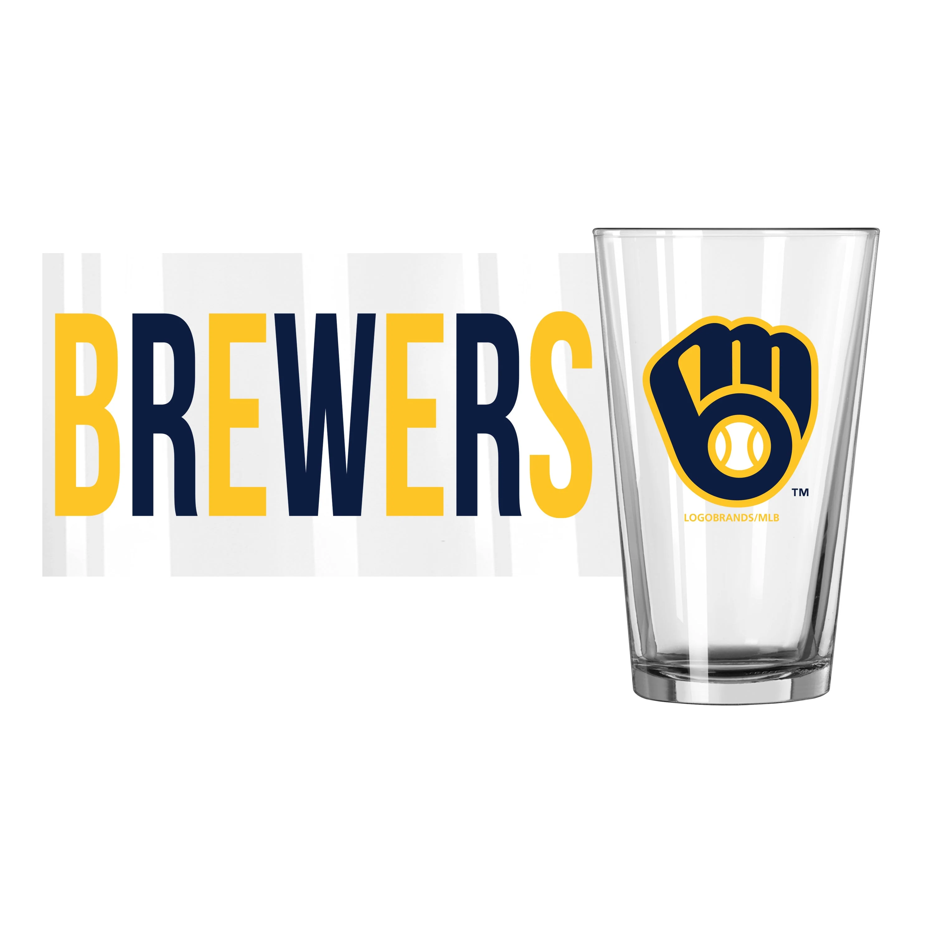 Milwaukee Brewers 16oz Overtime Pint Glass - Image 2