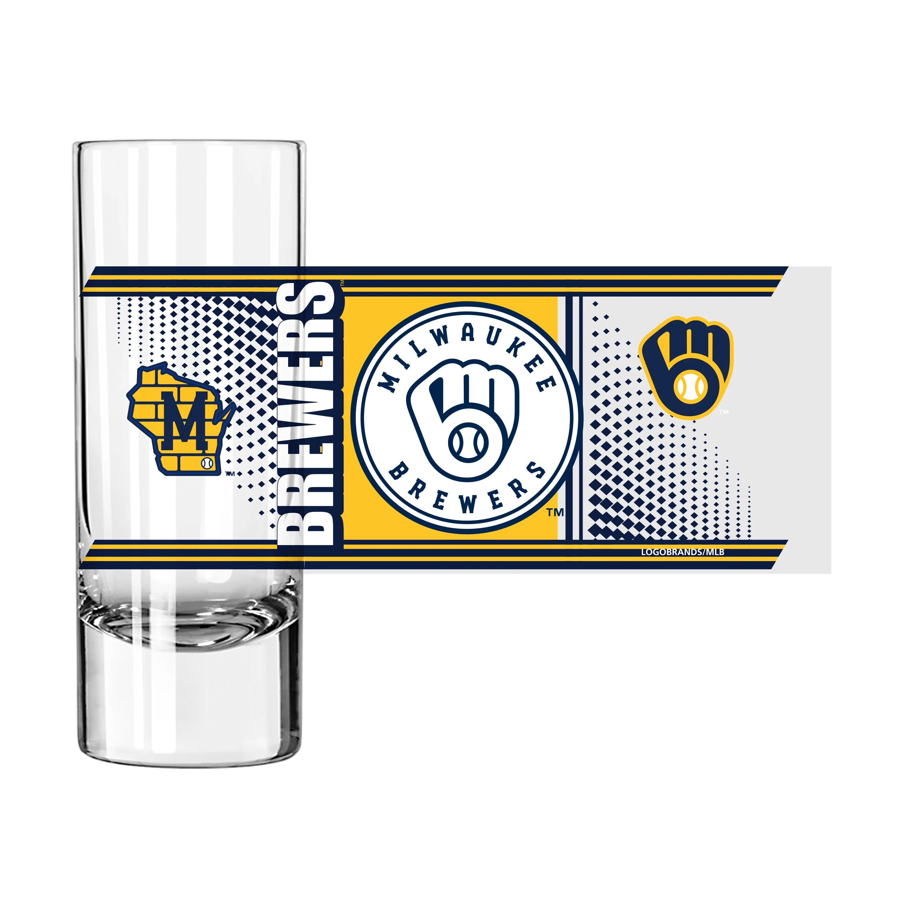 Milwaukee Brewers 2.5oz Hero Shooter Glass - Image 2