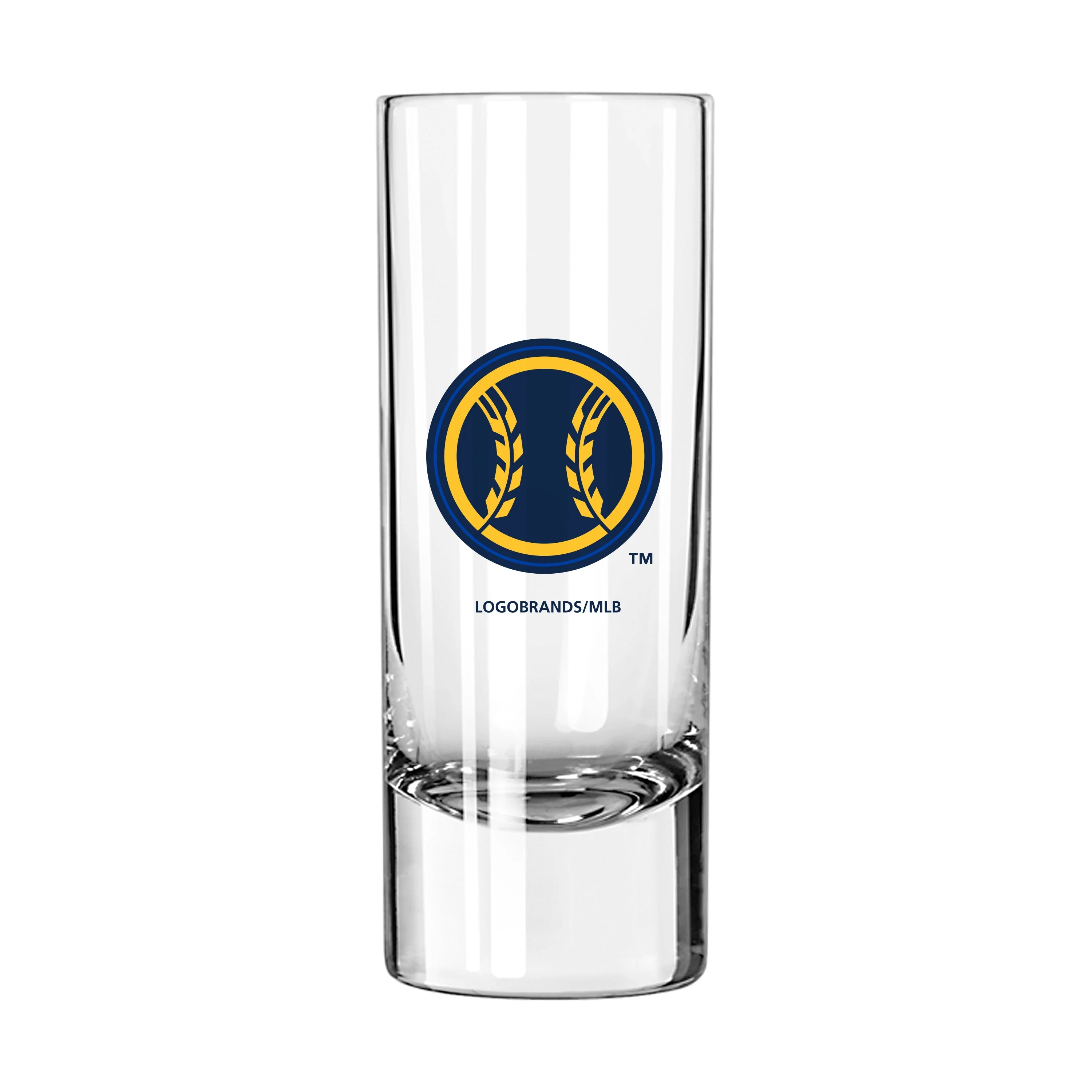 Milwaukee Brewers 2.5oz Wheat Ball Glass Shooter