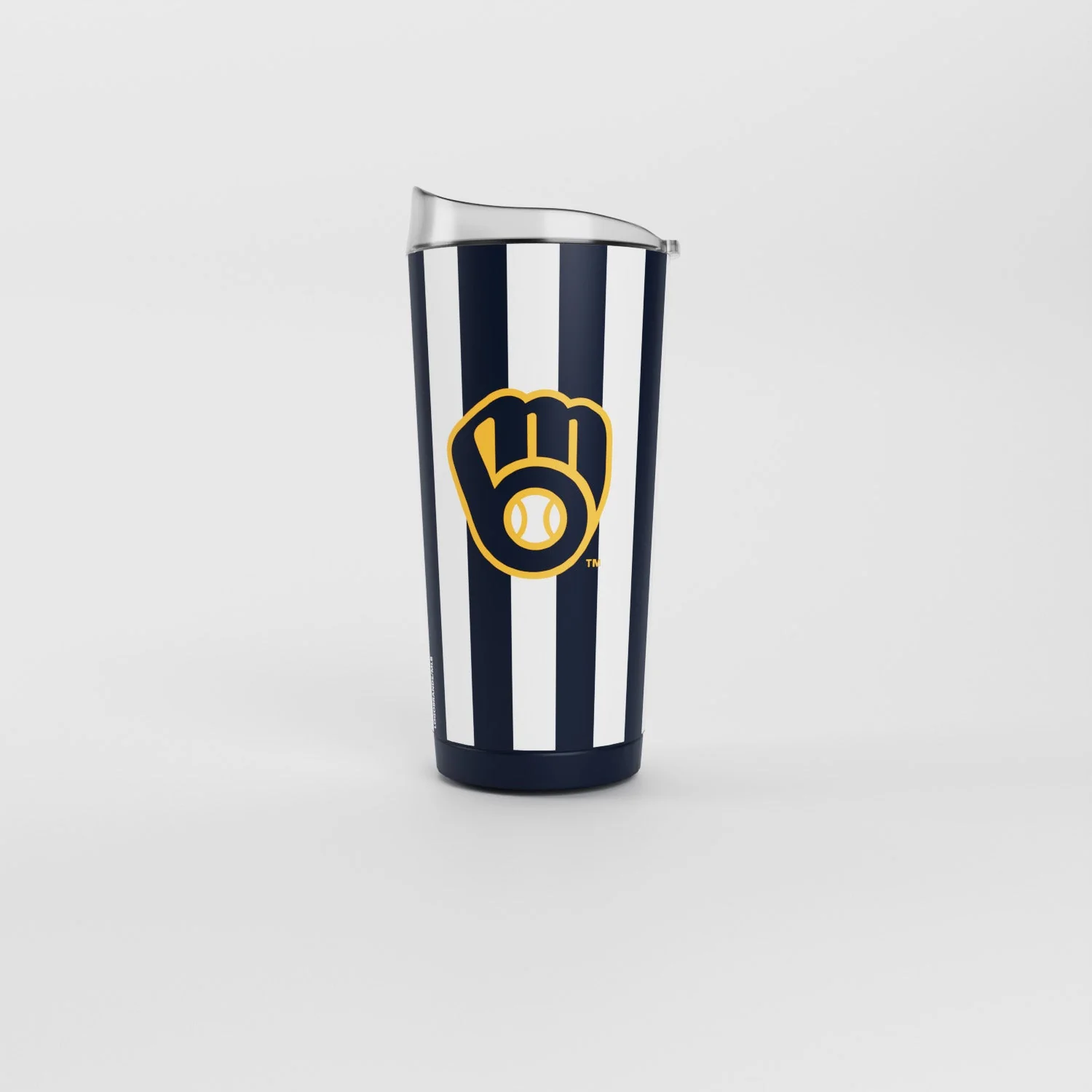 Milwaukee Brewers 20oz Striped Powder Coat Tumbler