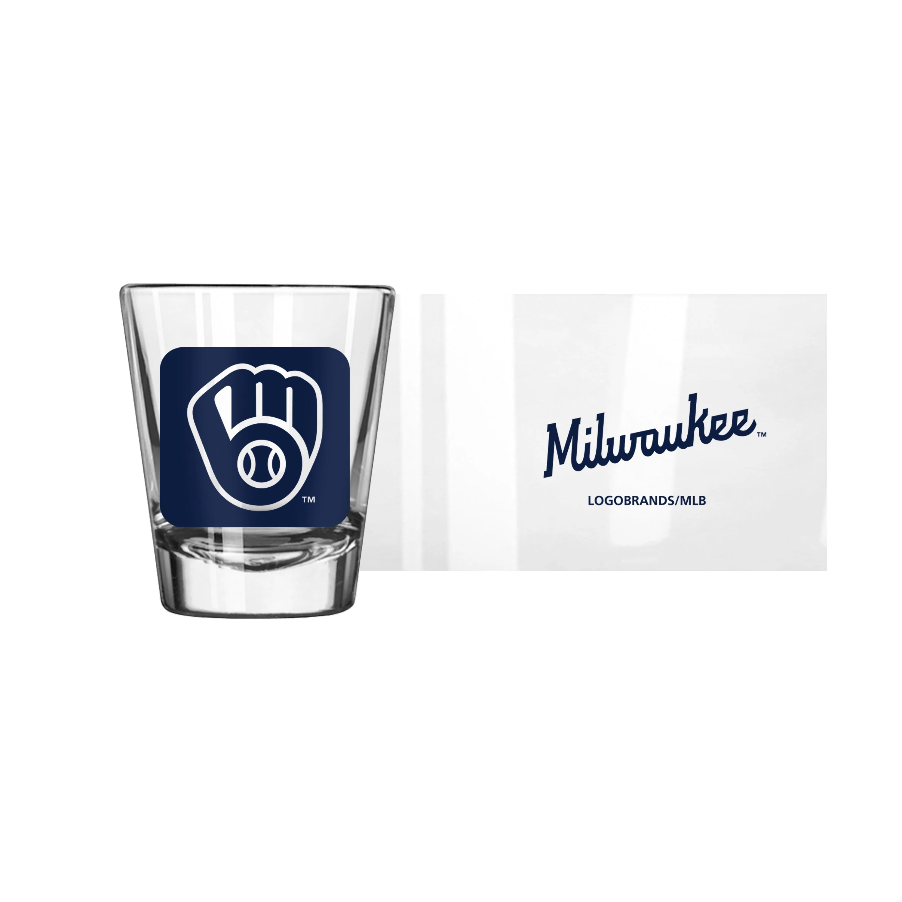 Milwaukee Brewers 2oz Cube Shot Glass - Image 2