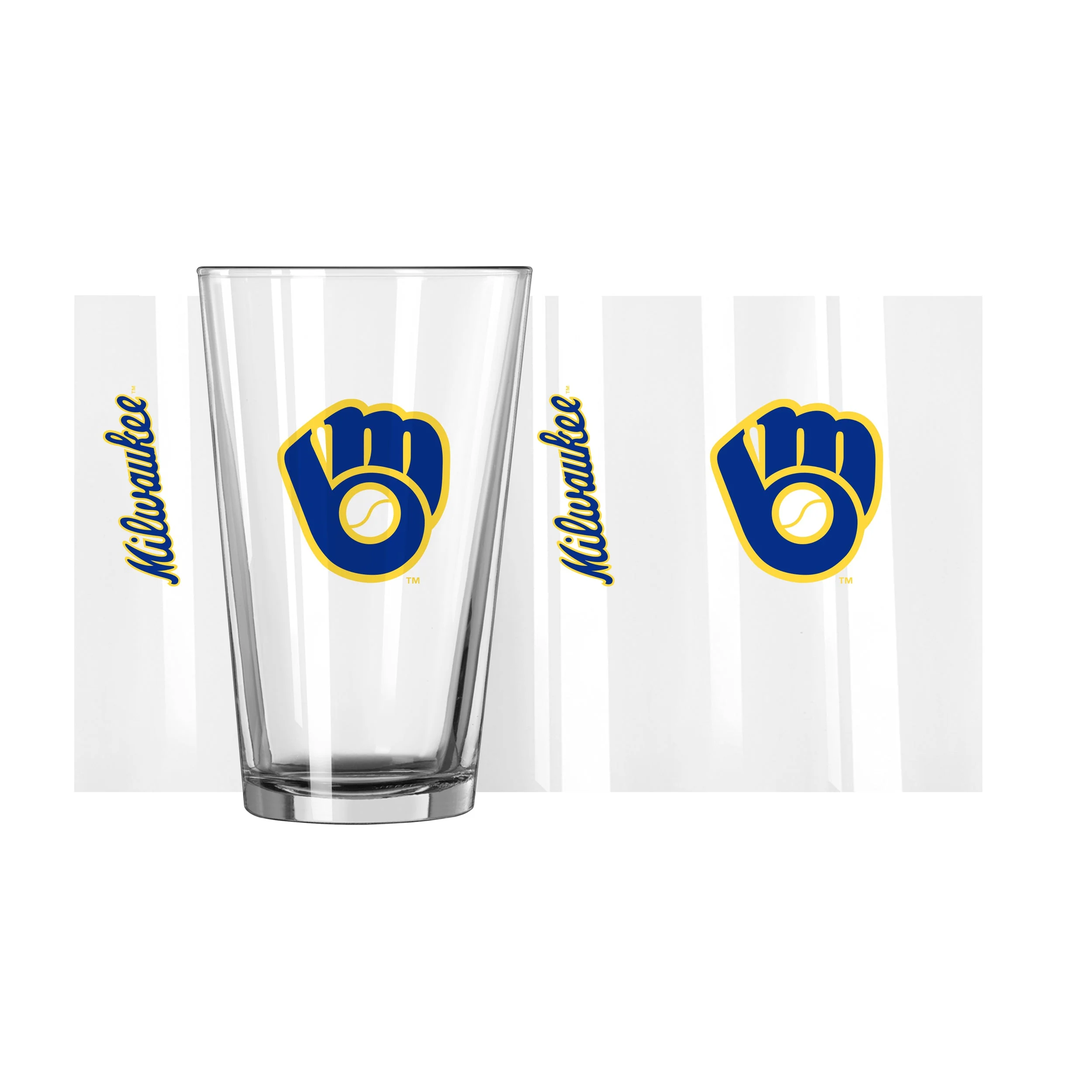 Milwaukee Brewers Cooperstown 16oz Gameday Pint Glass - Image 2