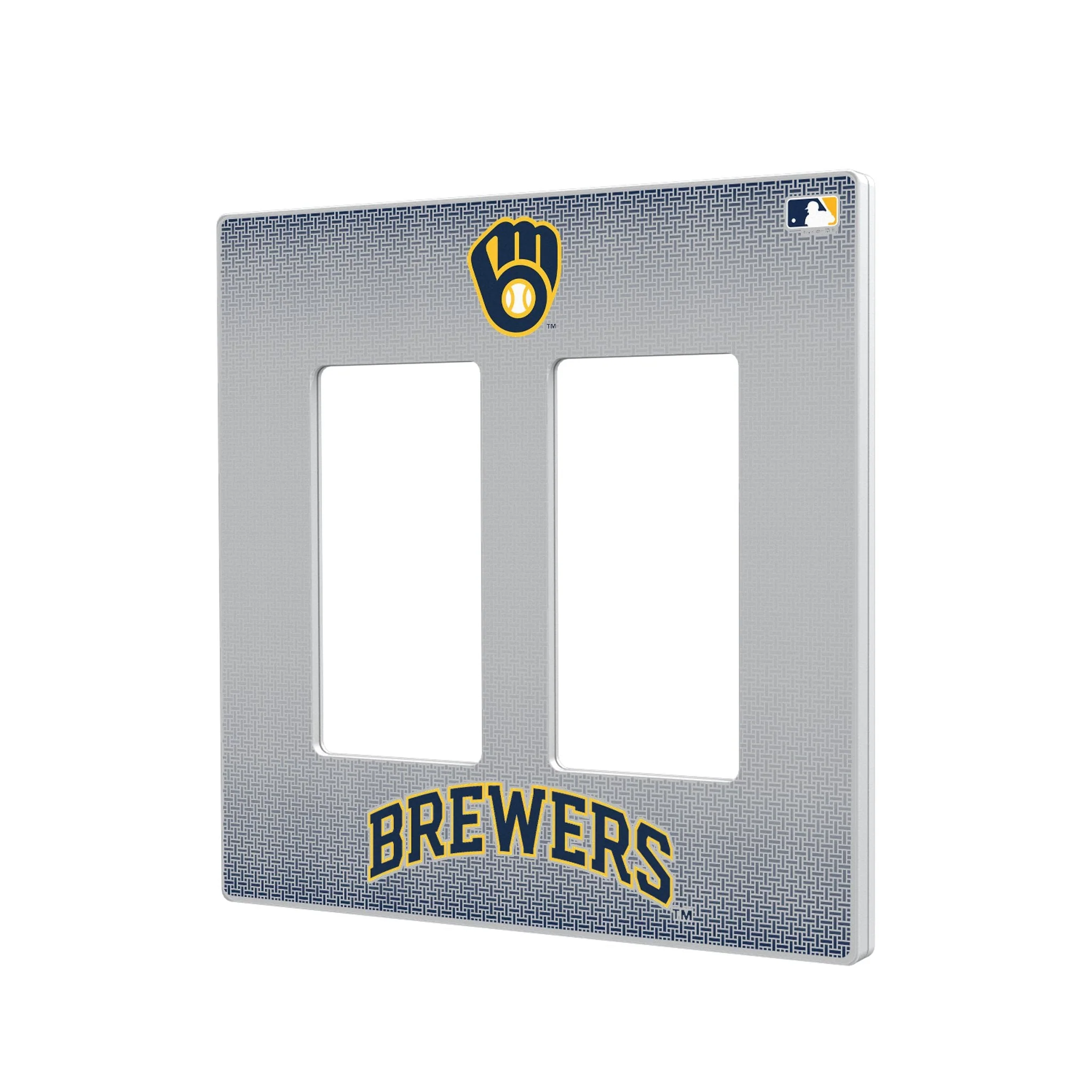 Milwaukee Brewers Linen Hidden-Screw Light Switch Plate - Image 4