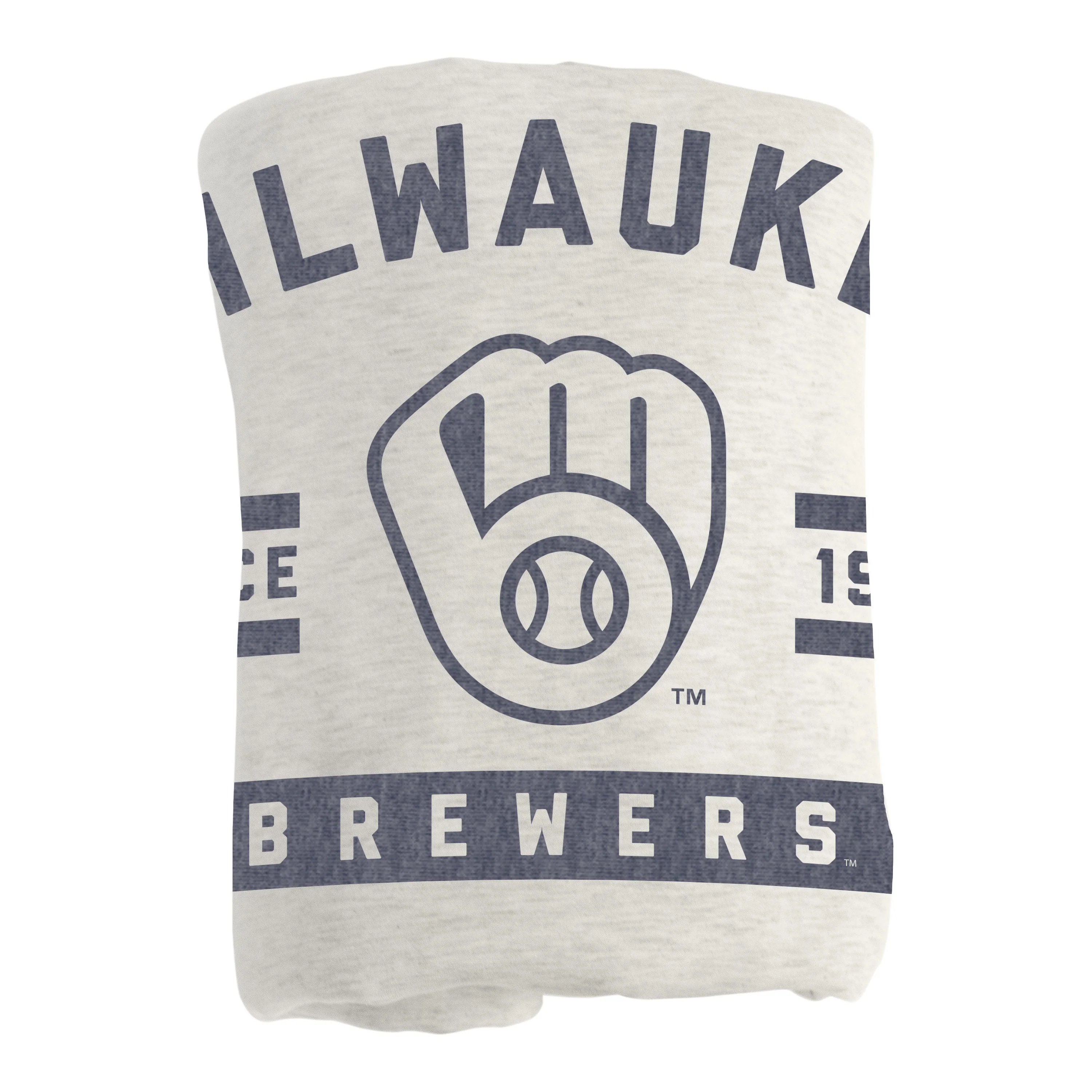 Milwaukee Brewers Oatmeal Sweatshirt Blanket - Image 2