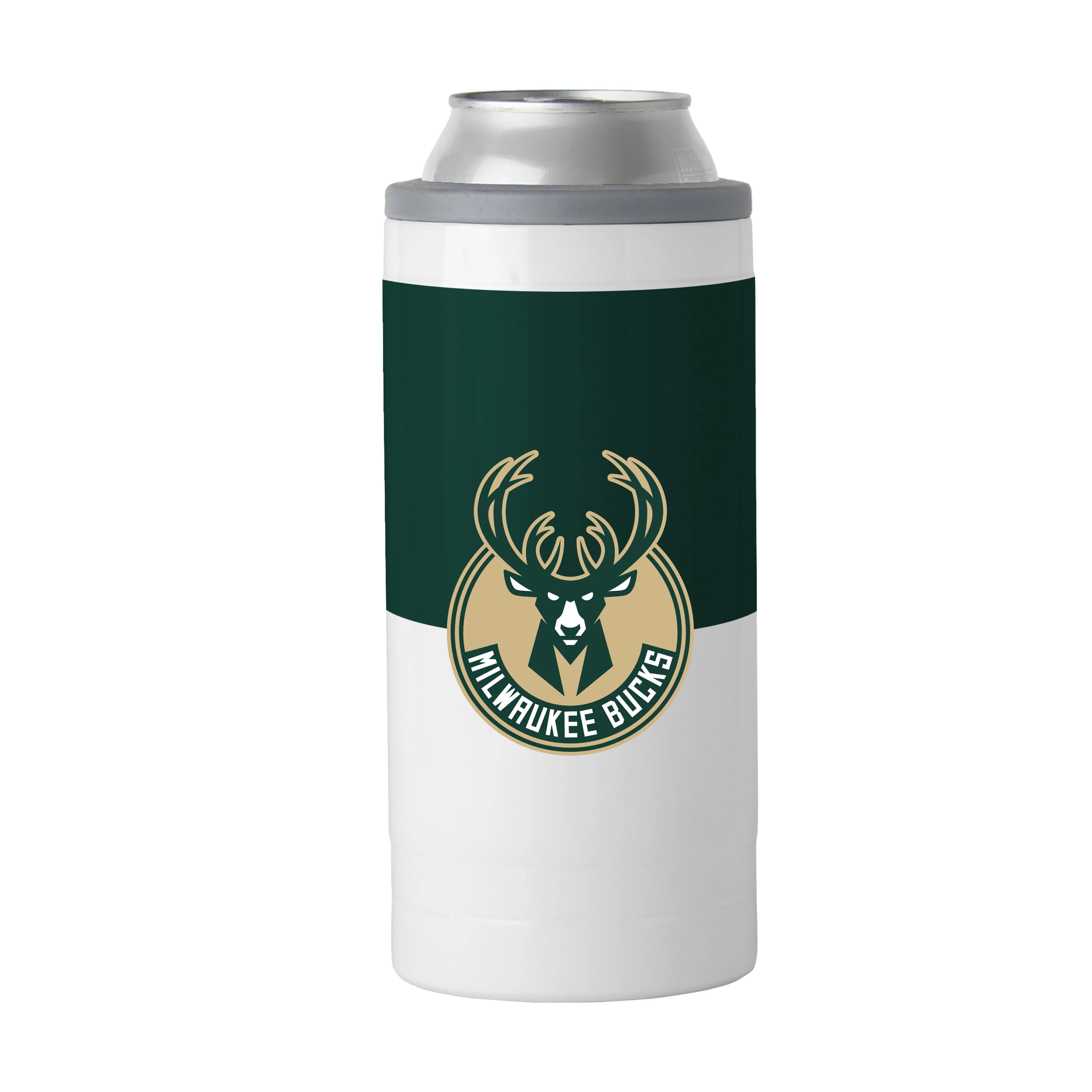Milwaukee Bucks 12oz Colorblock Slim Can Coolie