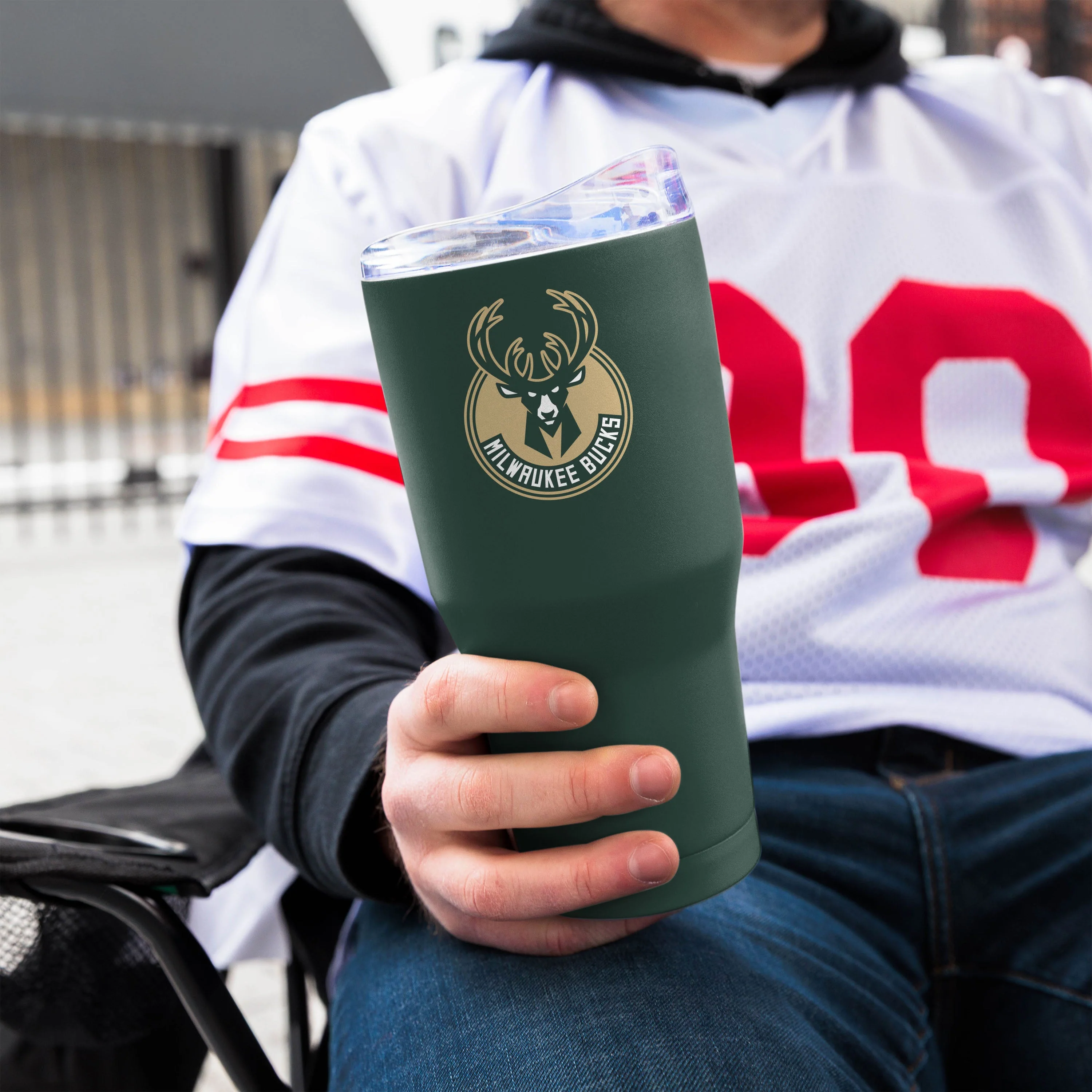 Milwaukee Bucks 30oz Flipside Powder Coat Tumbler - Image 5