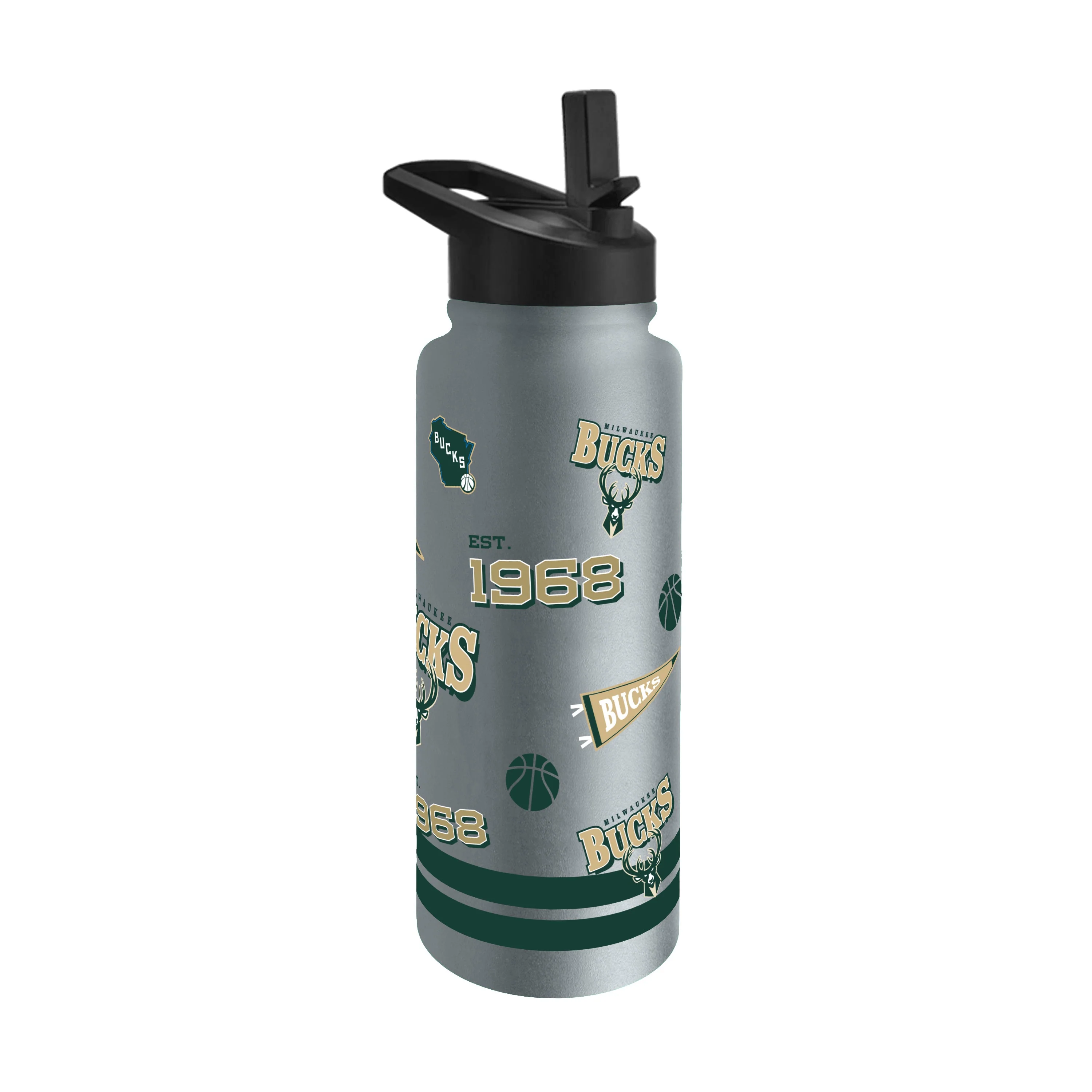 Milwaukee Bucks 34oz Native Quencher Bottle - Image 2