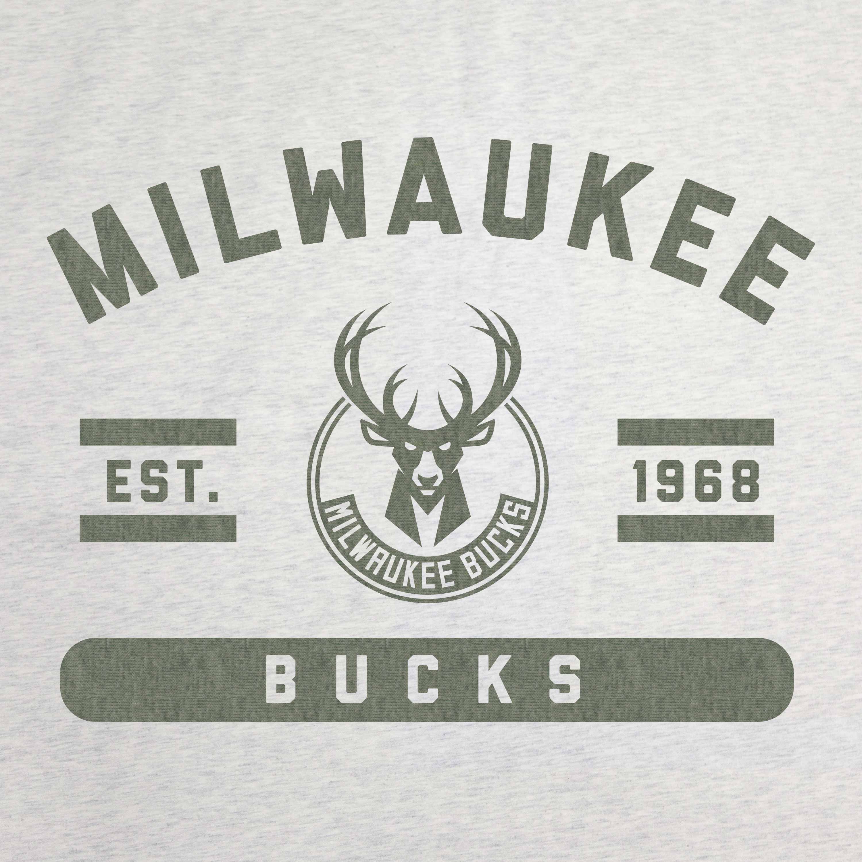 Milwaukee Bucks Oatmeal Sweatshirt Blanket - Image 2