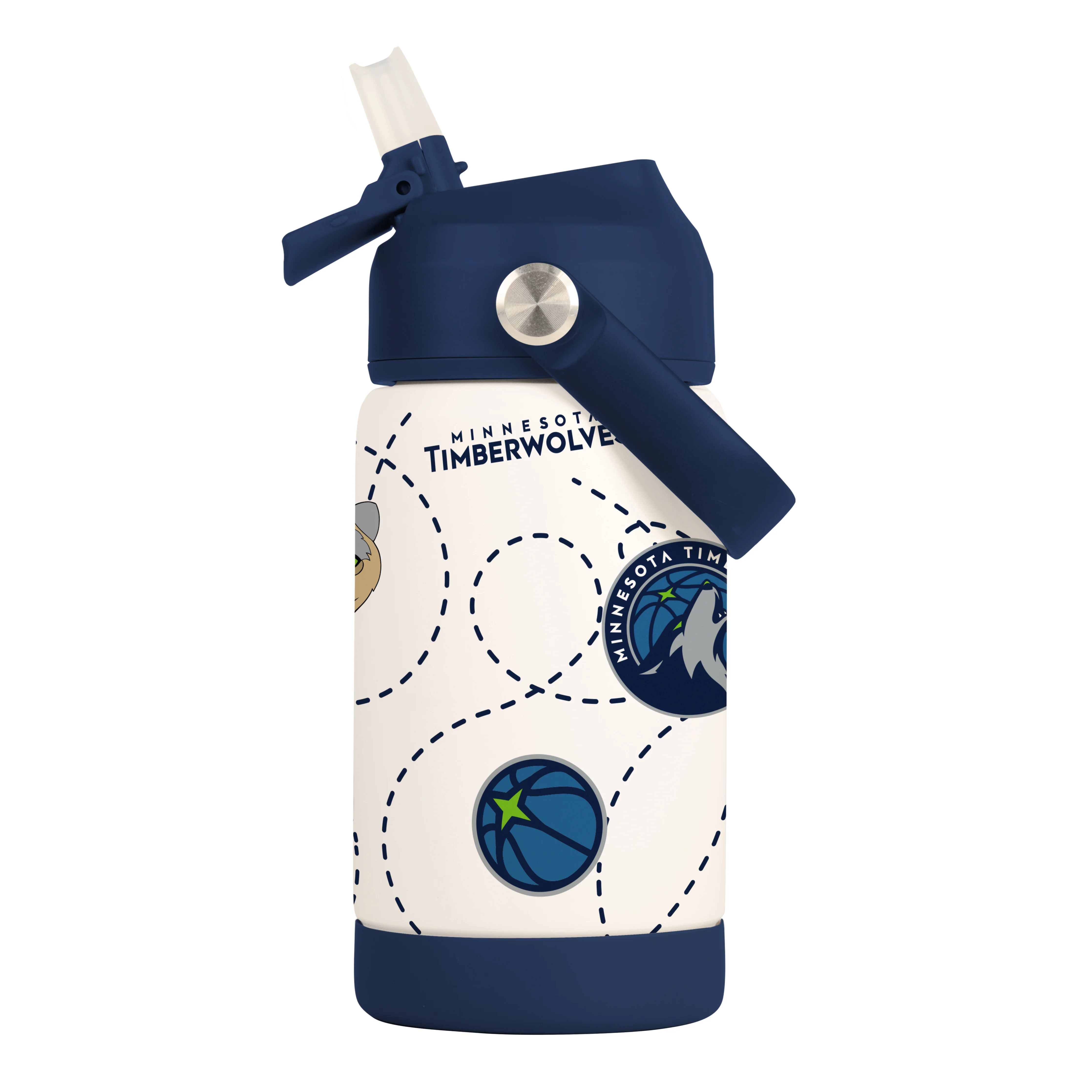 Minnesota Timberwolves 12oz Mascot SS Kids Bottle - Image 3