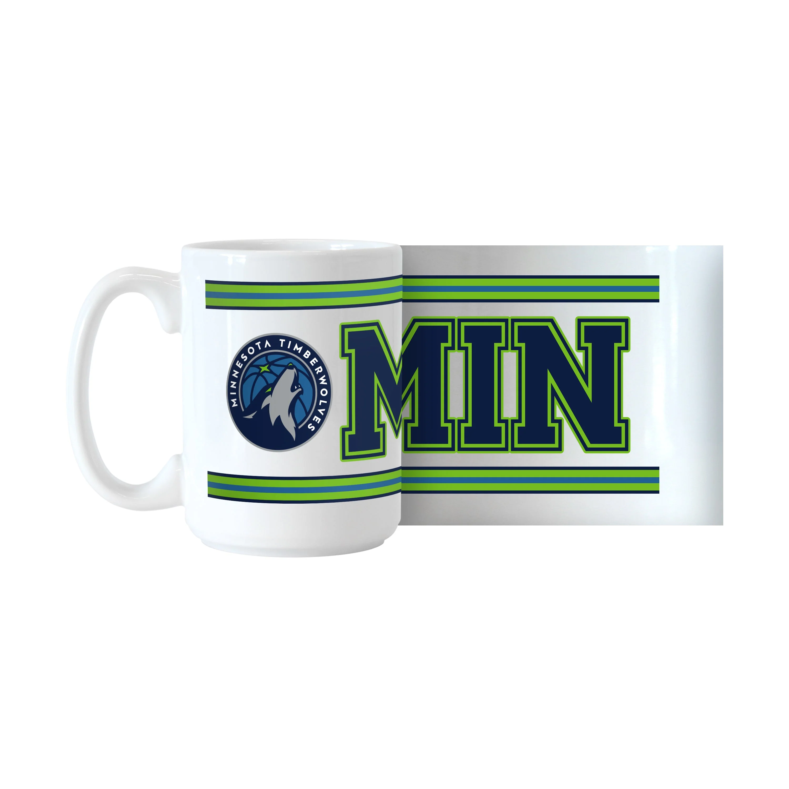 Minnesota Timberwolves 15oz Overtime Stripe Sublimated Mug - Image 2