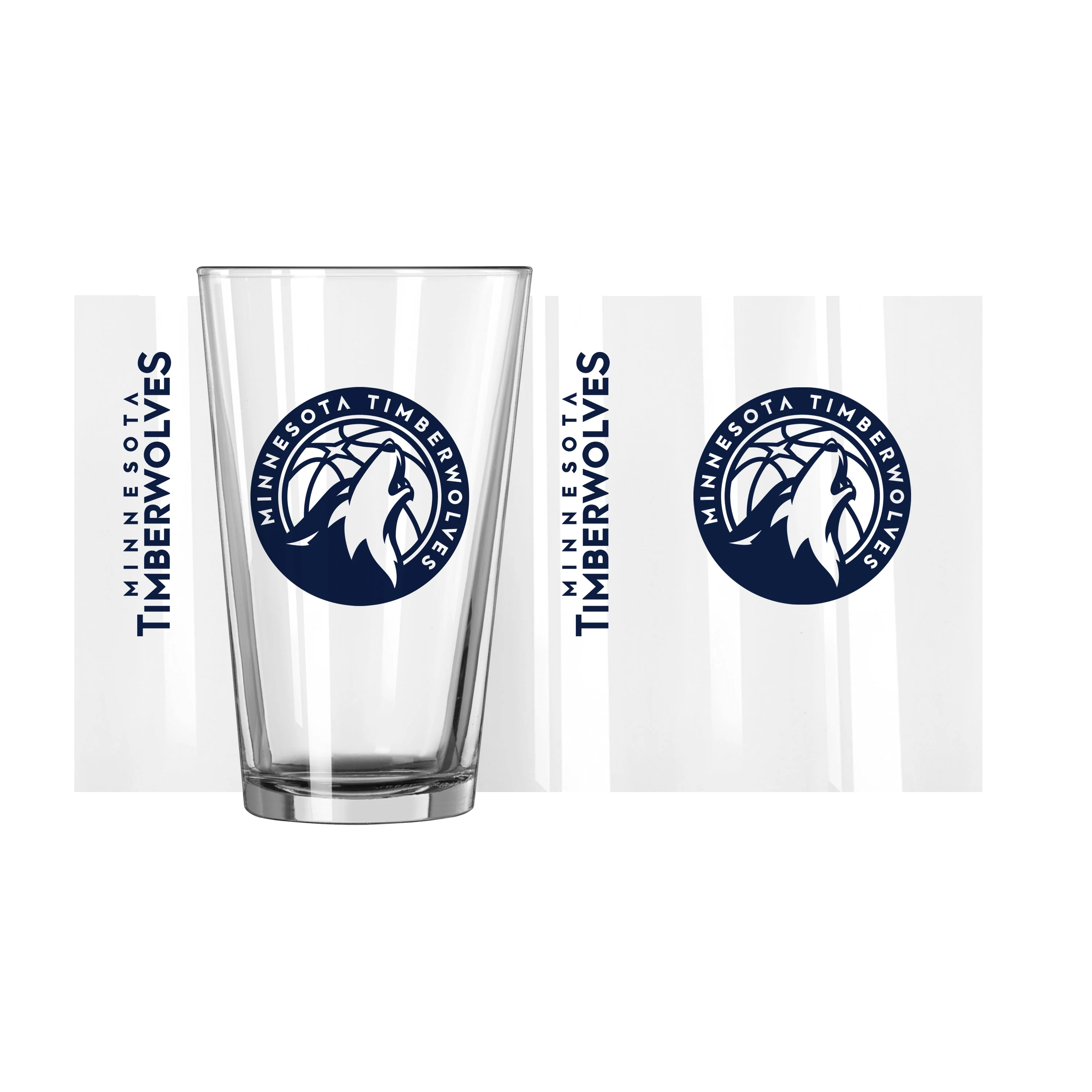 Minnesota Timberwolves 16oz Gameday Pint Glass - Image 2