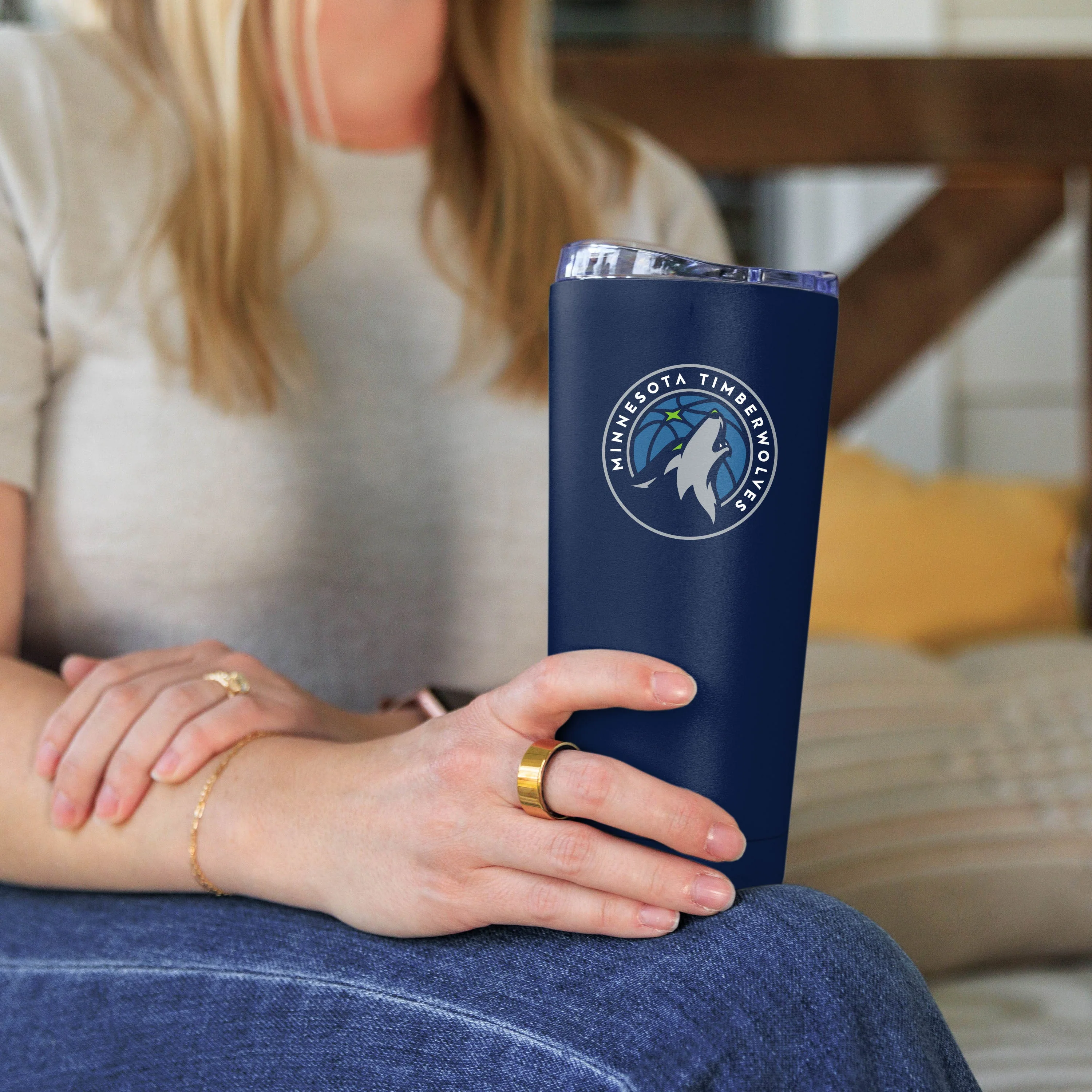 Minnesota Timberwolves 20oz Flipside Powder Coat Tumbler - Image 4