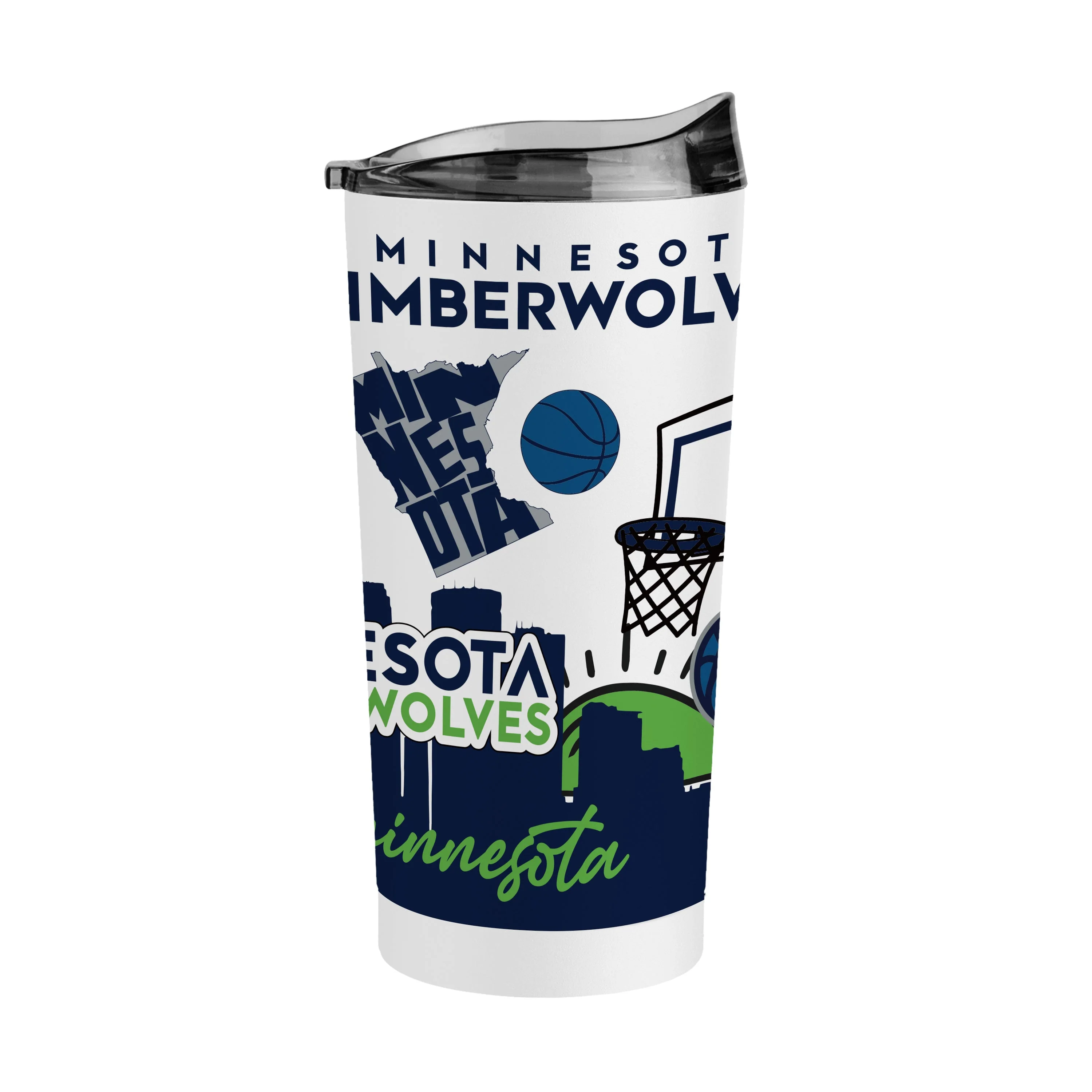 Minnesota Timberwolves 20oz Native Powder Coat Tumbler - Image 2