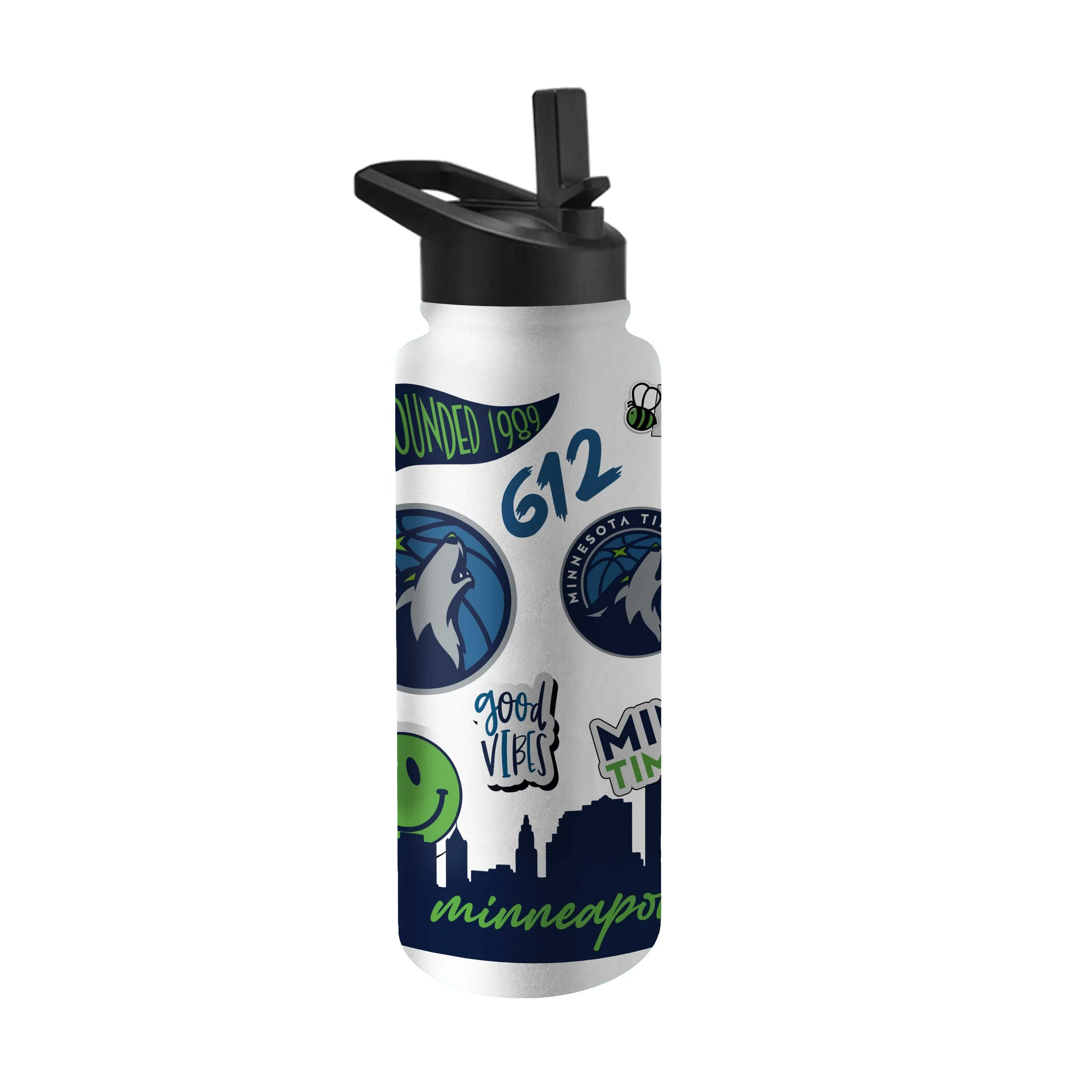Minnesota Timberwolves 34oz Native Quencher Bottle - Image 2