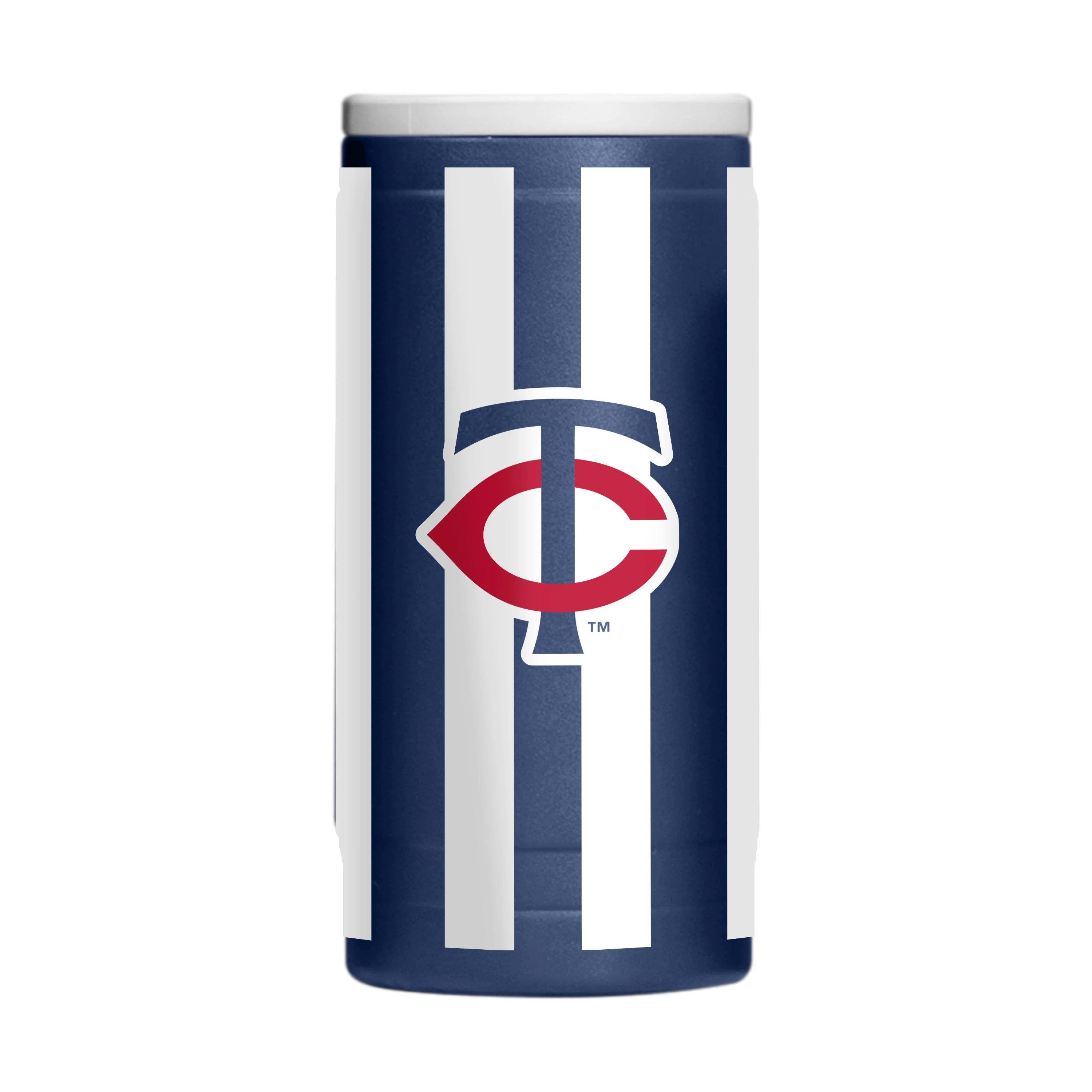 Minnesota Twins 12oz Striped Powdercoat SlimCan Coolie - Image 2