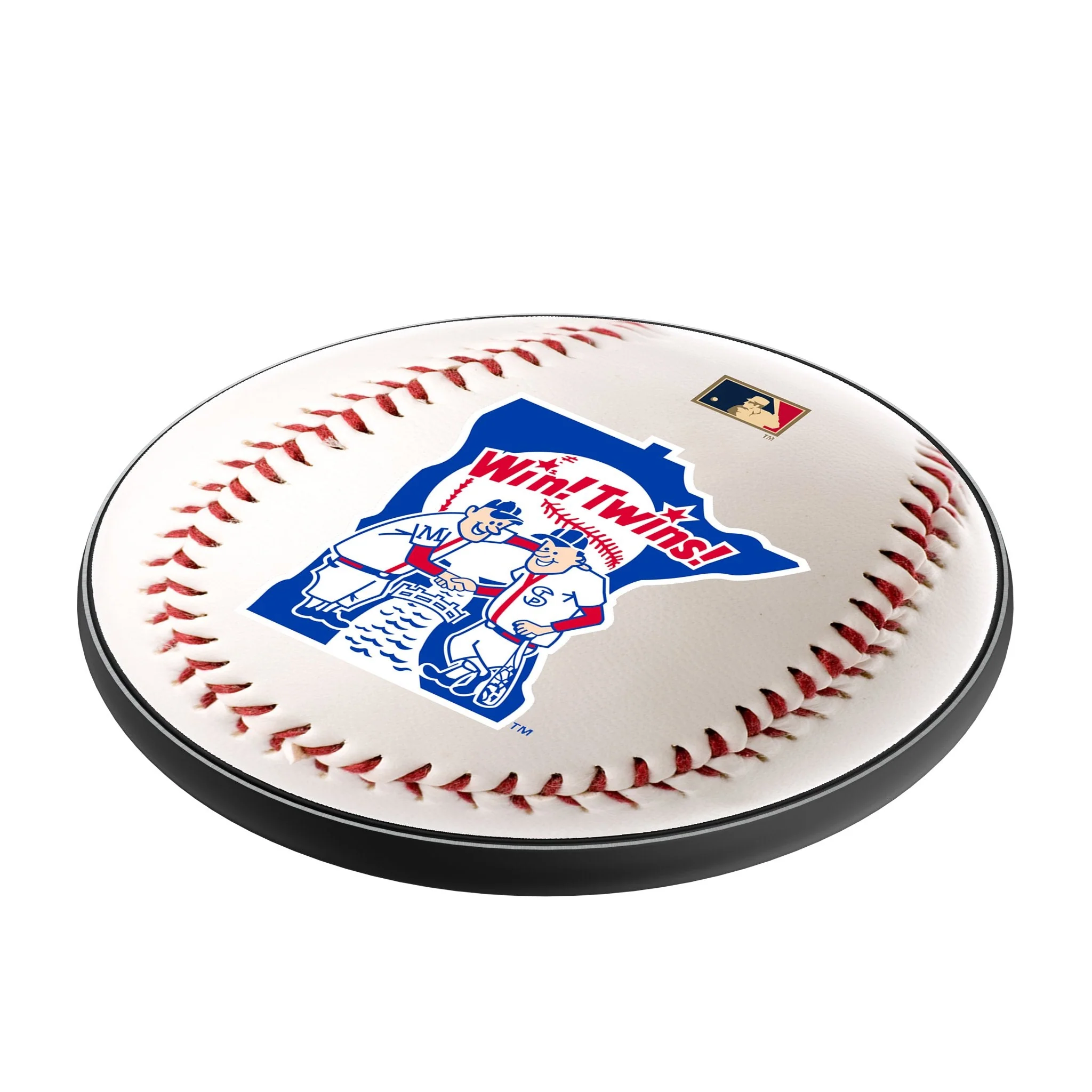 Minnesota Twins 1976-1986 - Cooperstown Collection Baseball 15-Watt Wireless Charger - Image 2