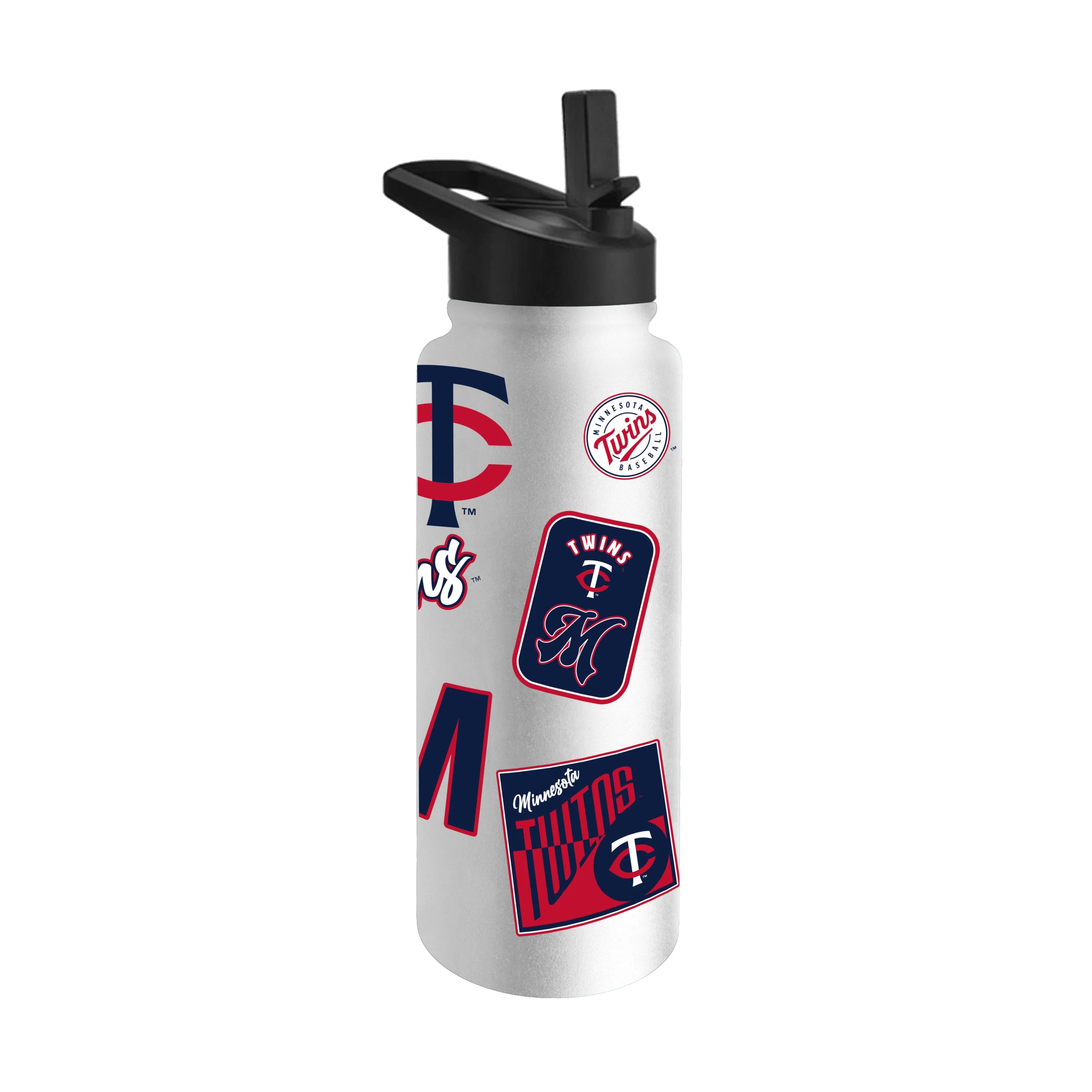 Minnesota Twins 34oz White Dreamweave Quencher Bottle - Image 2