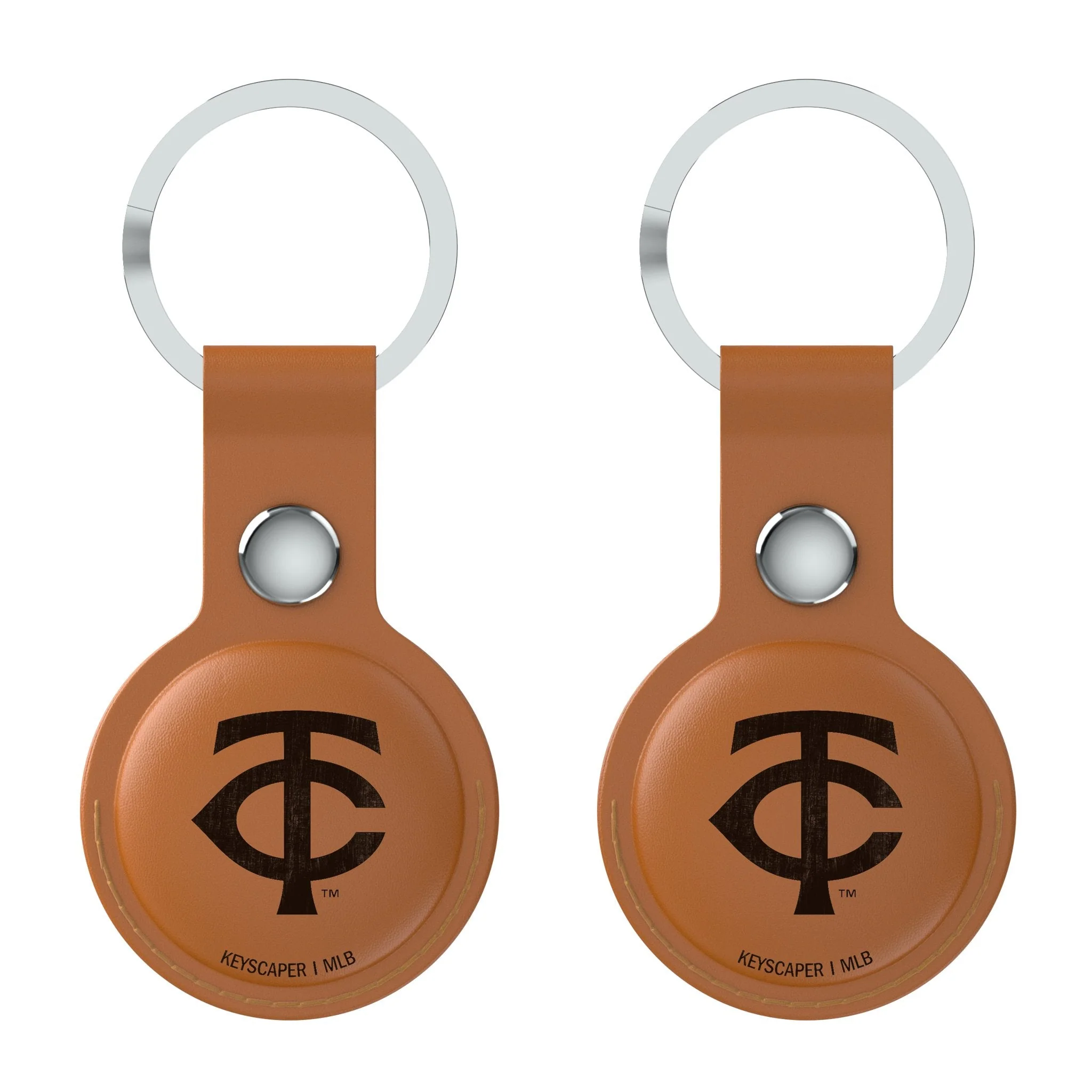 Minnesota Twins Burn Brown Airtag Holder 2-Pack - Image 2