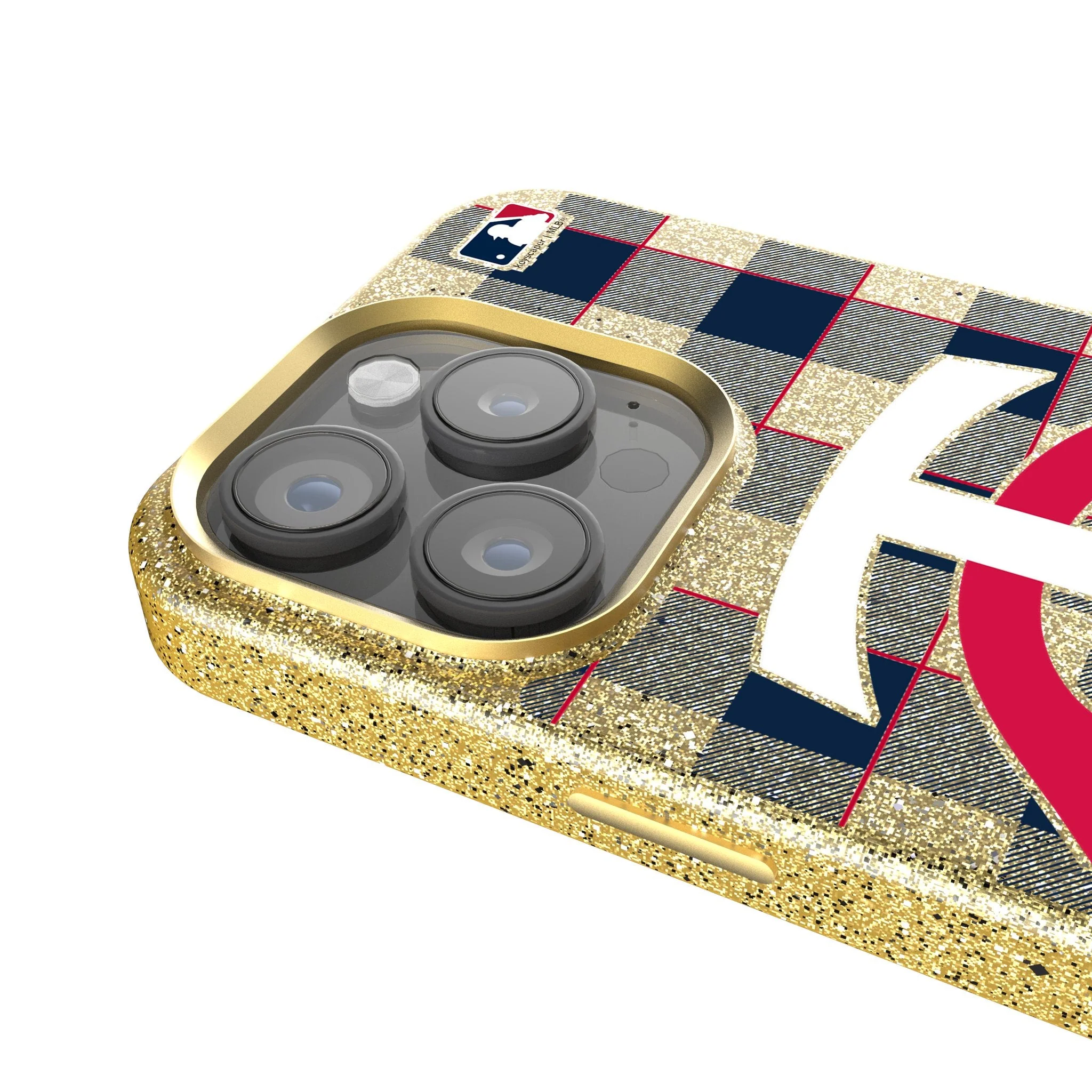 Minnesota Twins Plaid Bling Phone Case - Image 4