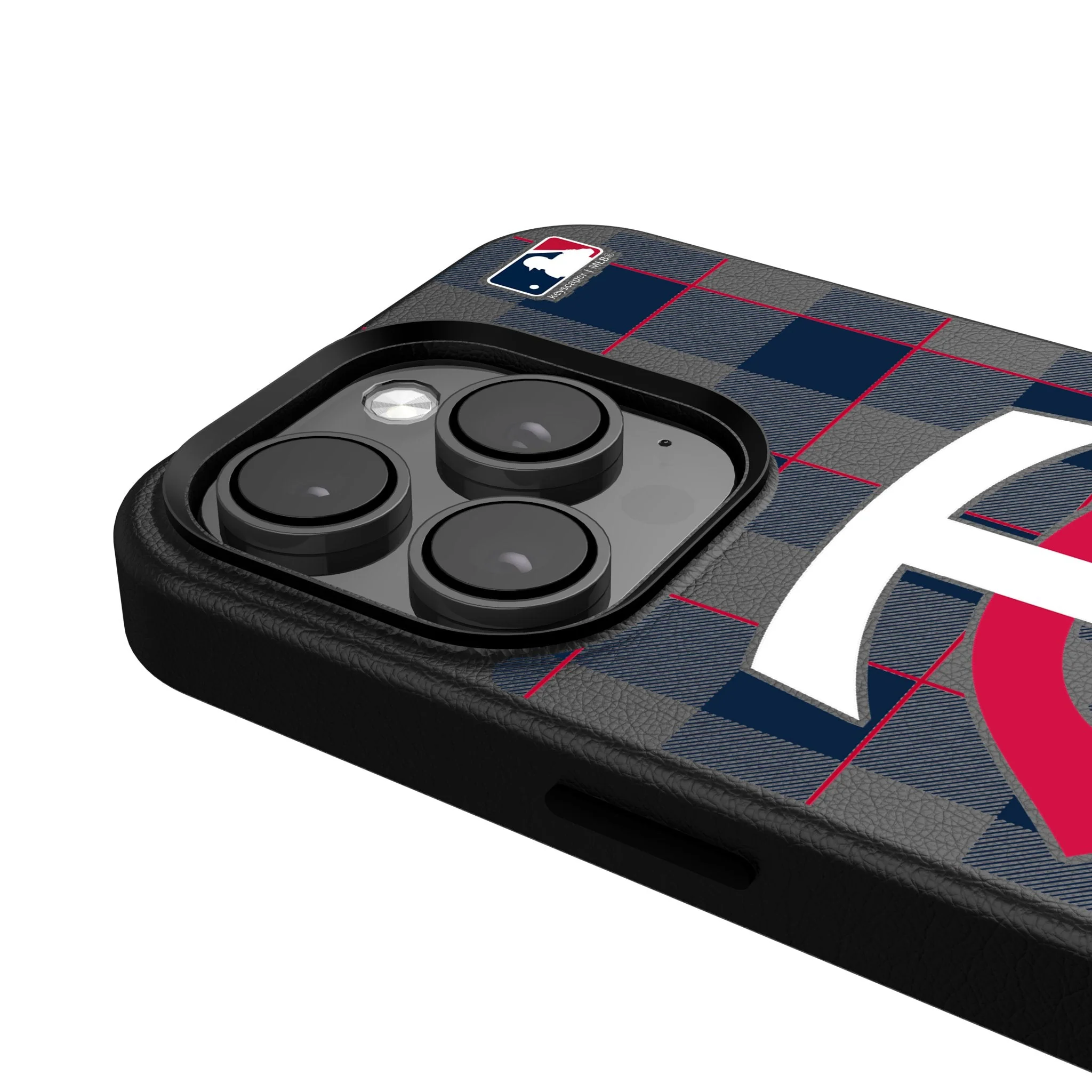 Minnesota Twins Plaid MagSafe Compatible Phone Case for Apple iPhone - Image 4
