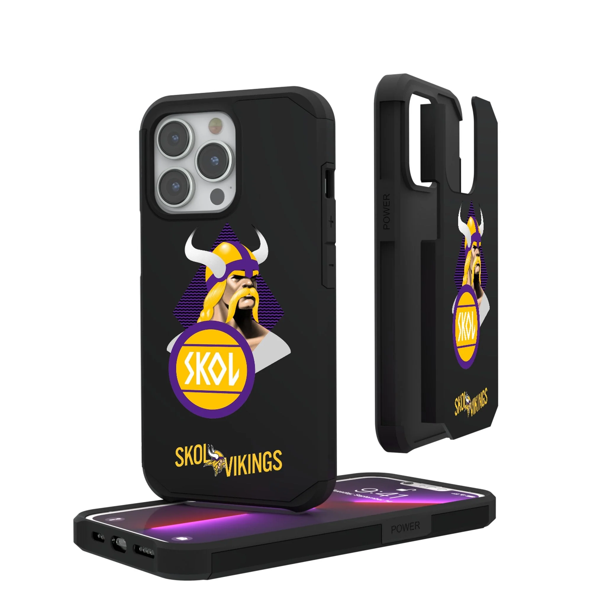 Minnesota Vikings 2024 Illustrated Limited Edition Rugged Phone Case