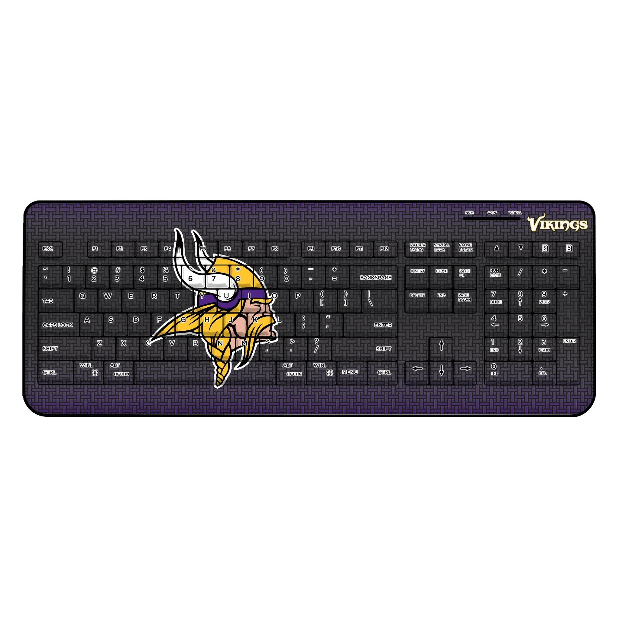 Minnesota Vikings Linen Wireless USB Keyboard