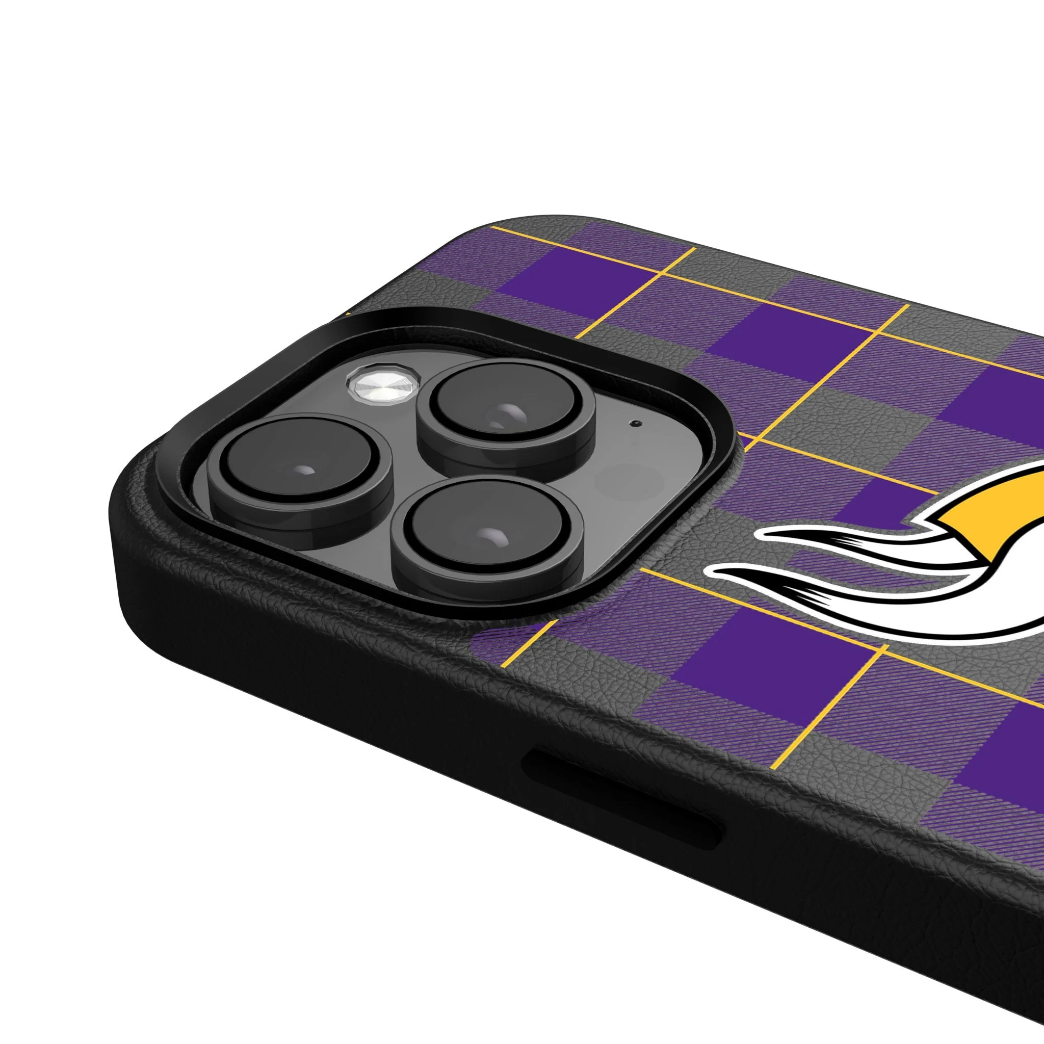 Minnesota Vikings Plaid MagSafe Compatible Phone Case for Apple iPhone - Image 4
