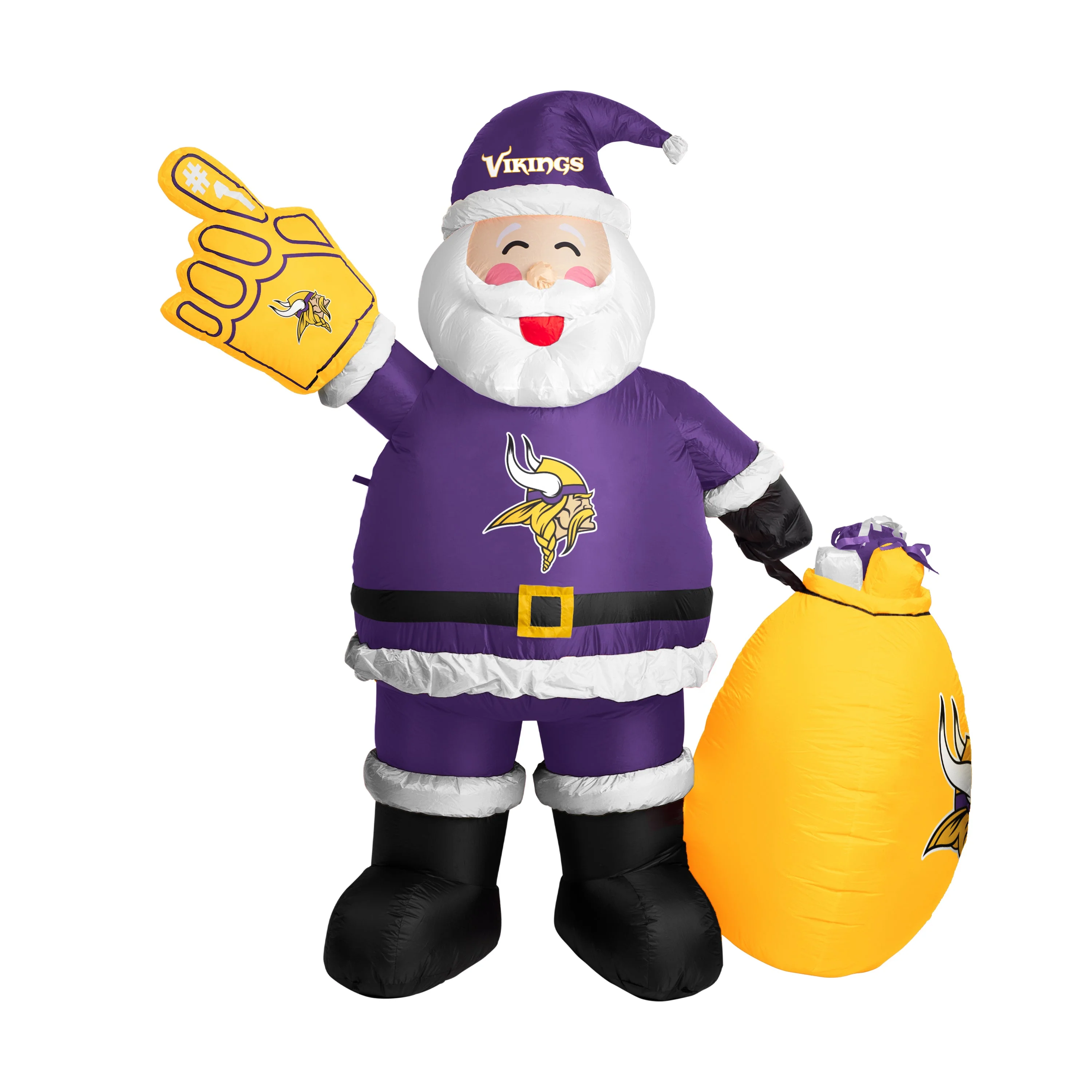 Minnesota Vikings Santa Claus Yard Inflatable