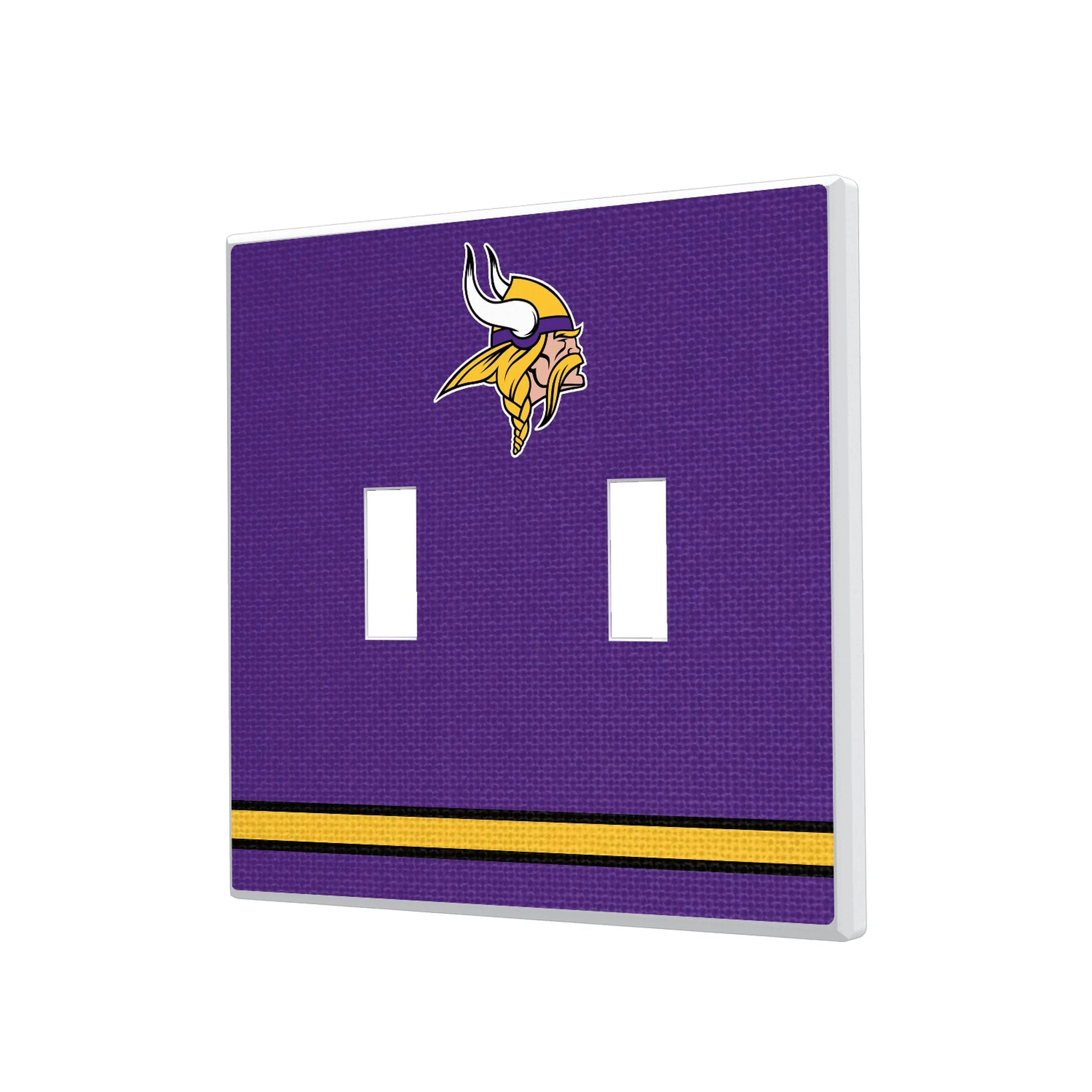 Minnesota Vikings Stripe Hidden-Screw Light Switch Plate - Image 3