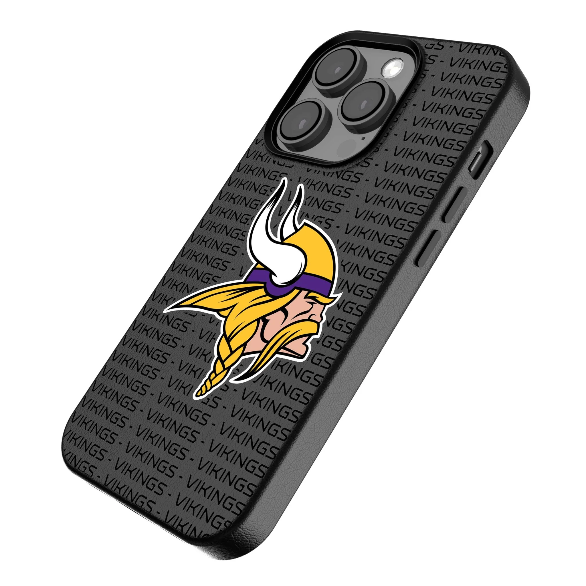 Minnesota Vikings Text Backdrop MagSafe Compatible Phone Case for Apple iPhone - Image 2