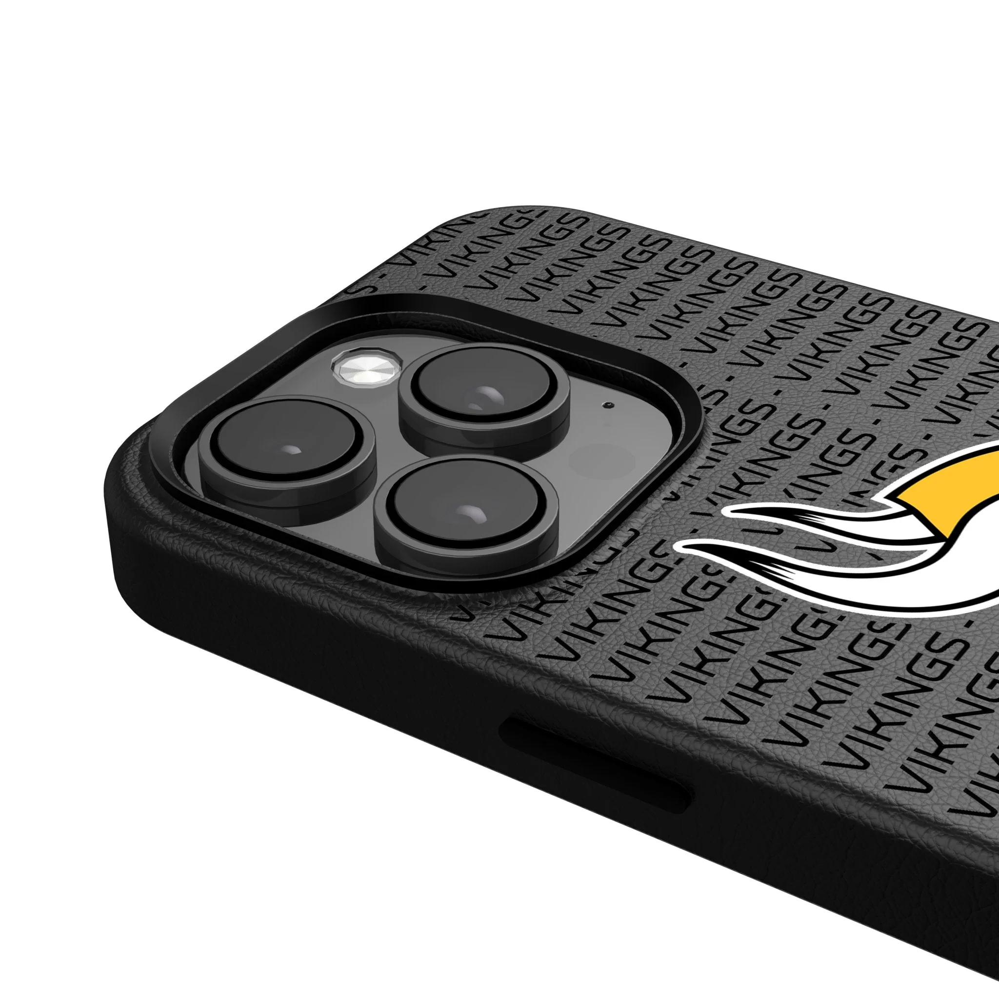 Minnesota Vikings Text Backdrop MagSafe Compatible Phone Case for Apple iPhone - Image 4