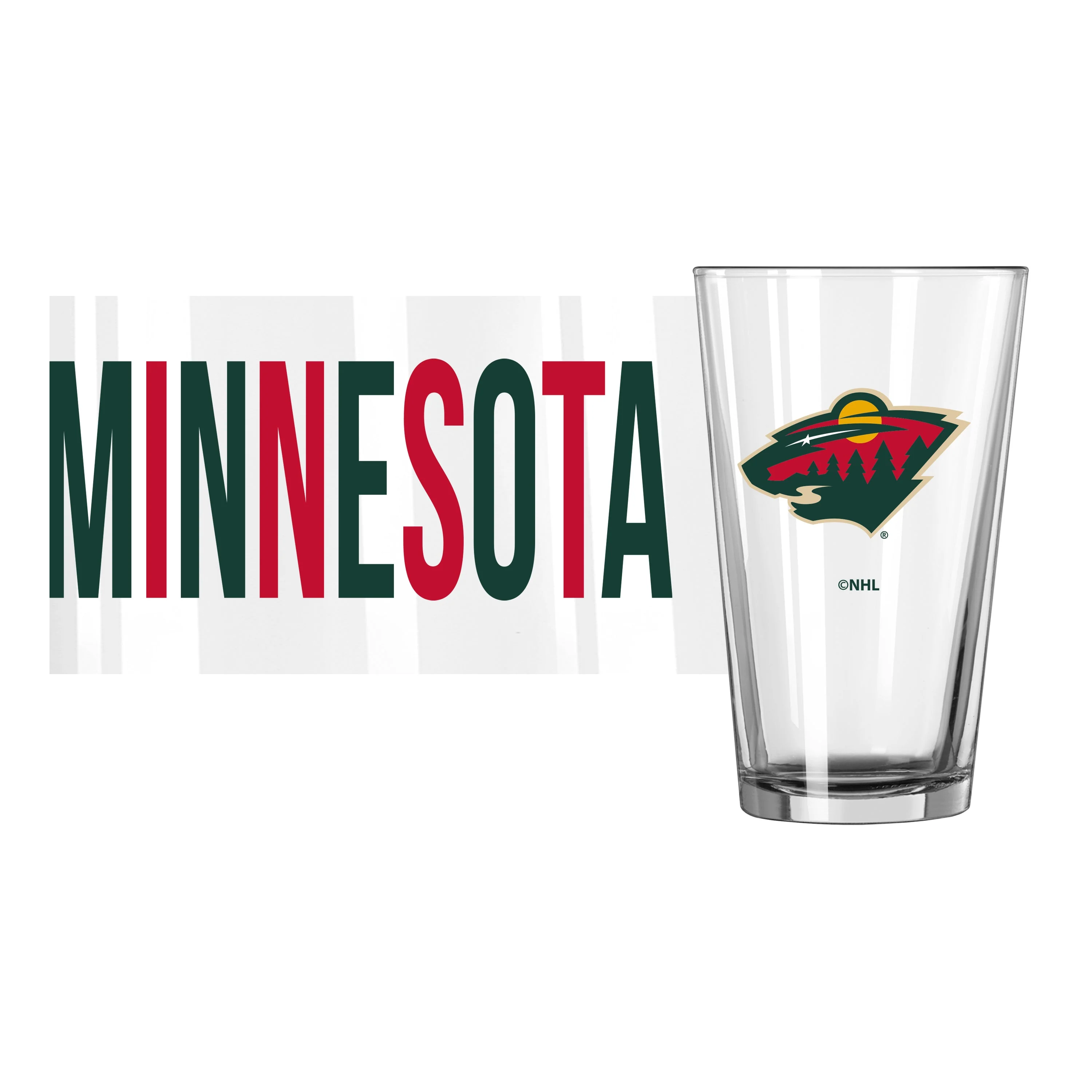 Minnesota Wild 16oz Overtime Pint Glass - Image 2