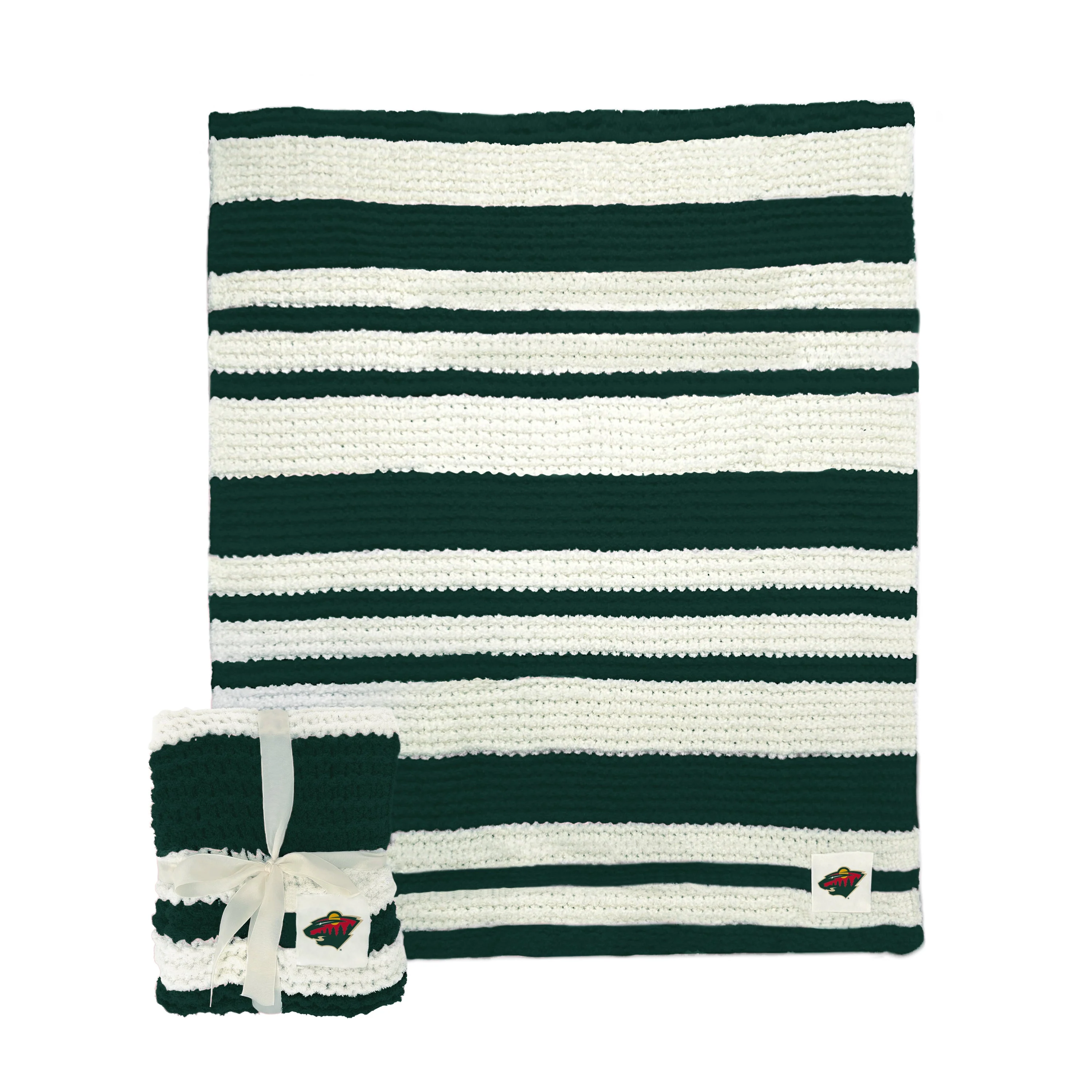 Minnesota Wild Cable Knit Throw 50x60