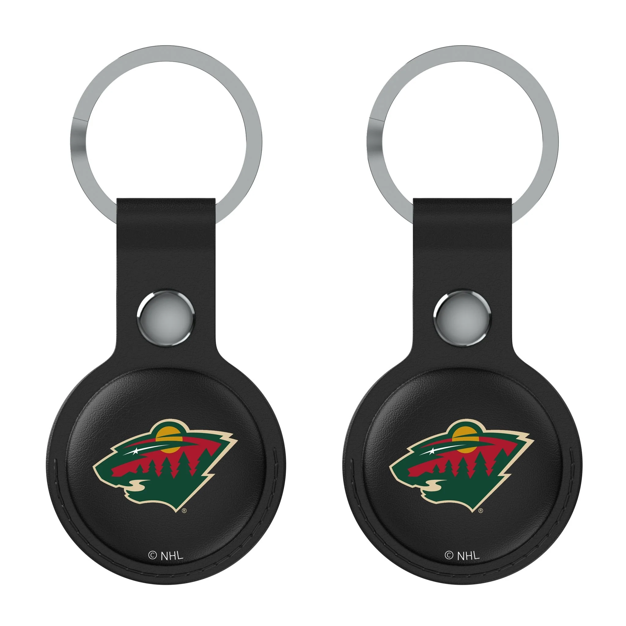 Minnesota Wild Insignia Black Airtag Holder 2-Pack - Image 2