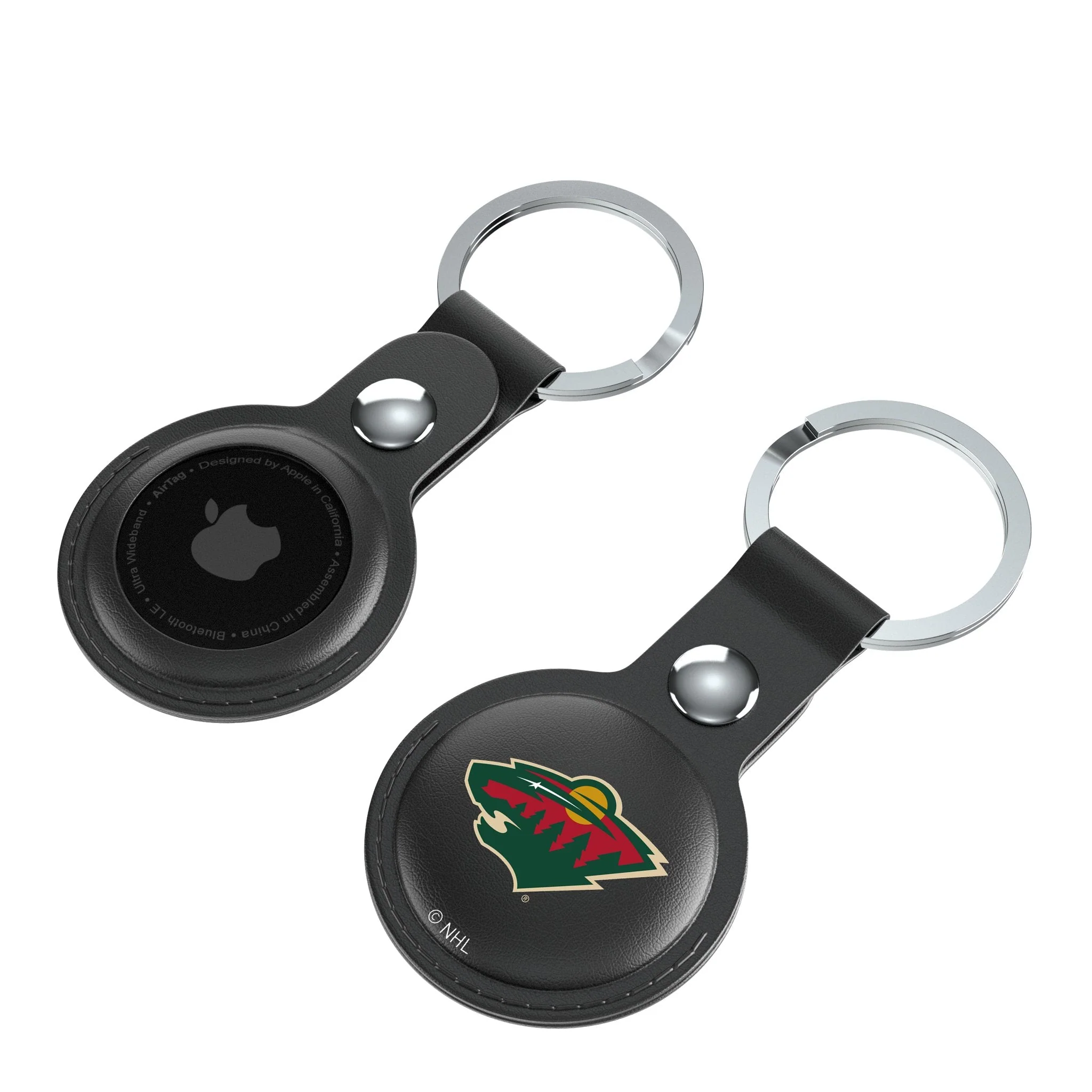 Minnesota Wild Insignia Black Airtag Holder 2-Pack - Image 4