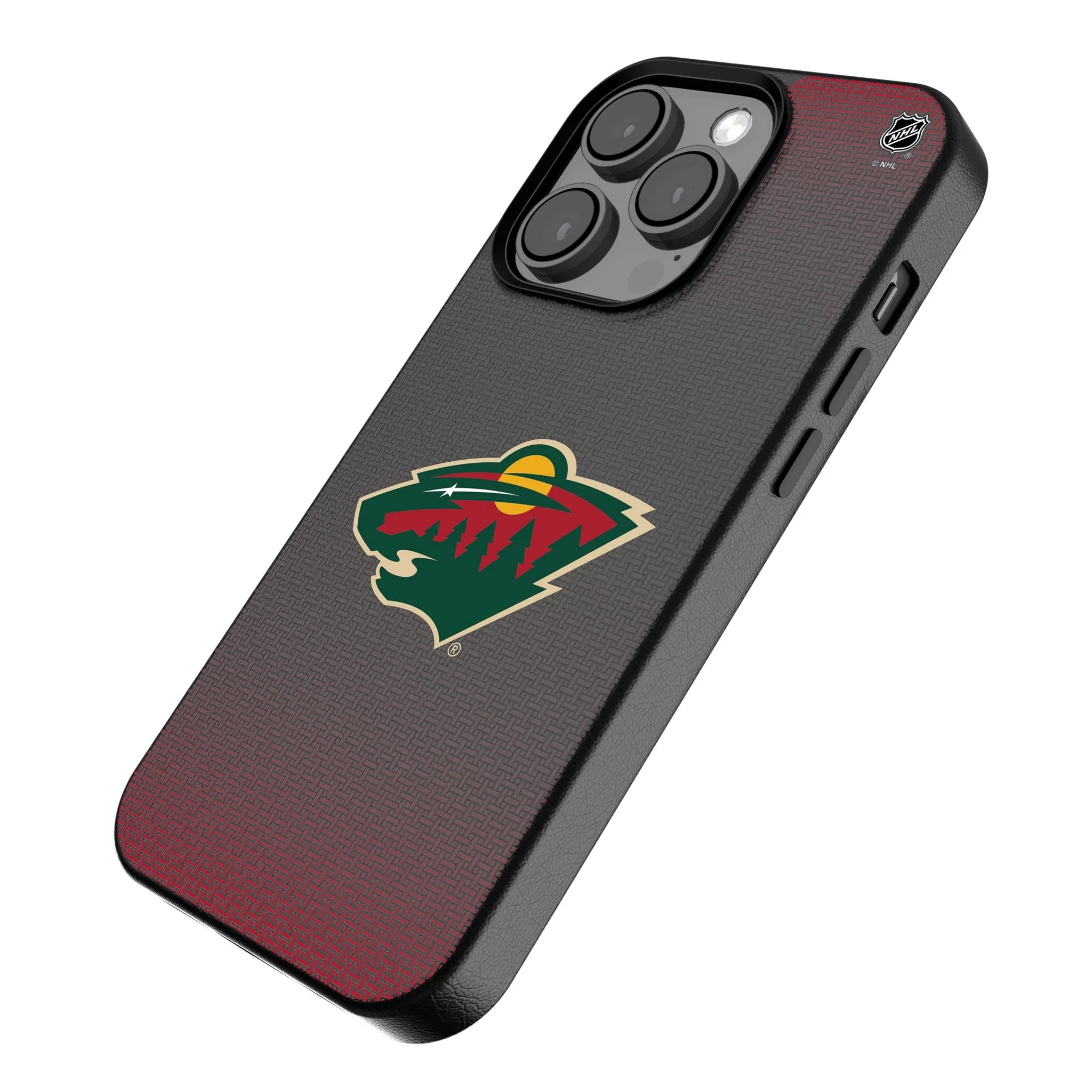 Minnesota Wild Linen MagSafe Compatible Phone Case for Apple iPhone - Image 2