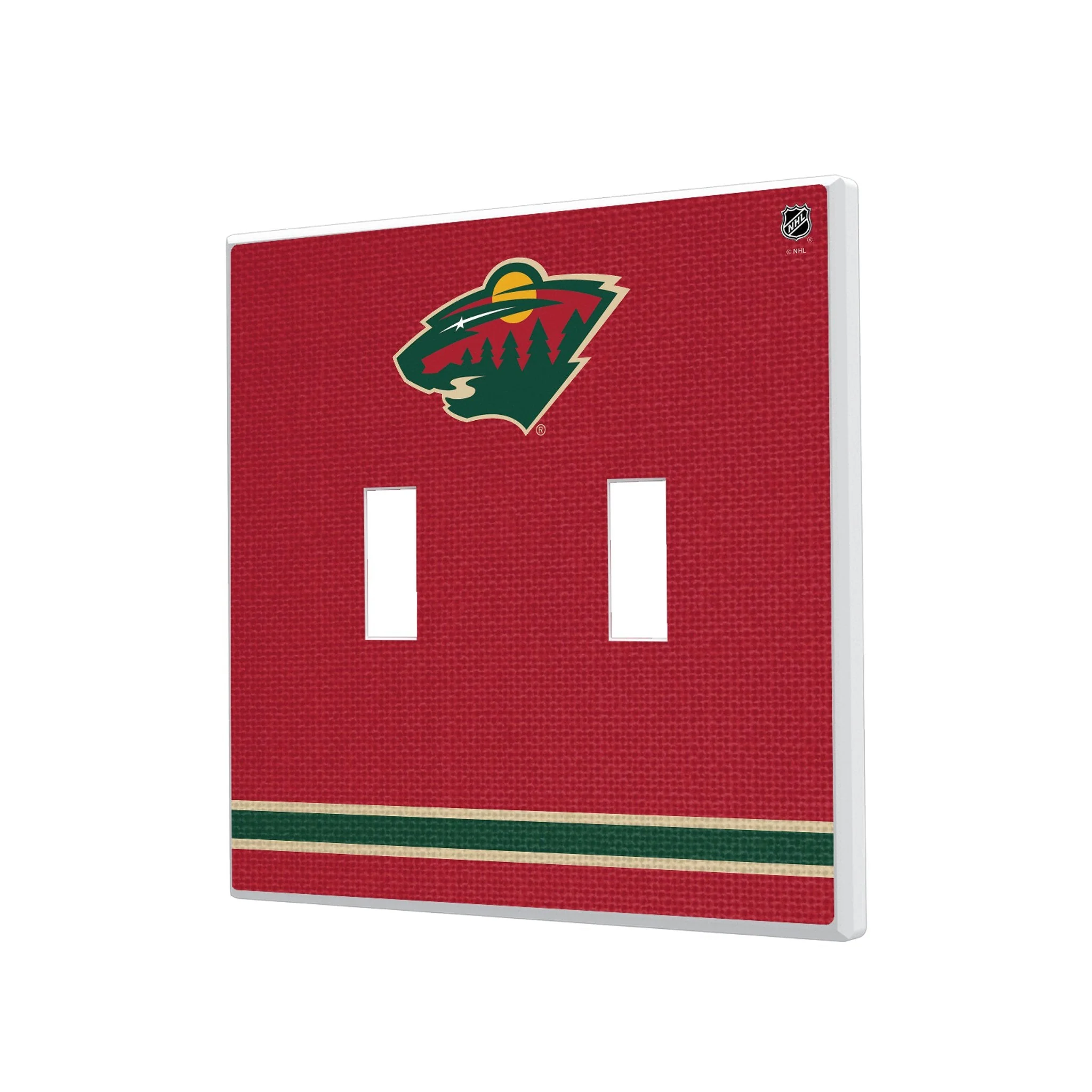 Minnesota Wild Stripe Hidden-Screw Light Switch Plate - Image 3