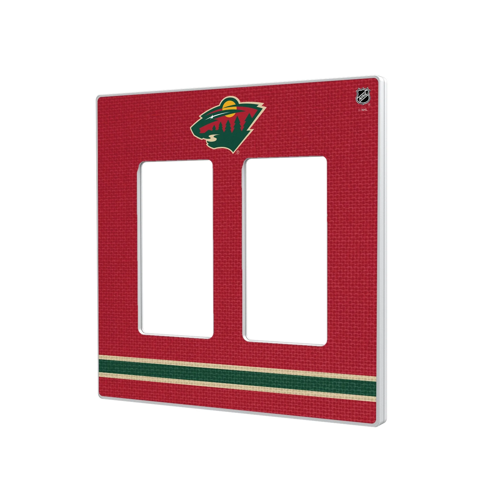 Minnesota Wild Stripe Hidden-Screw Light Switch Plate - Image 4