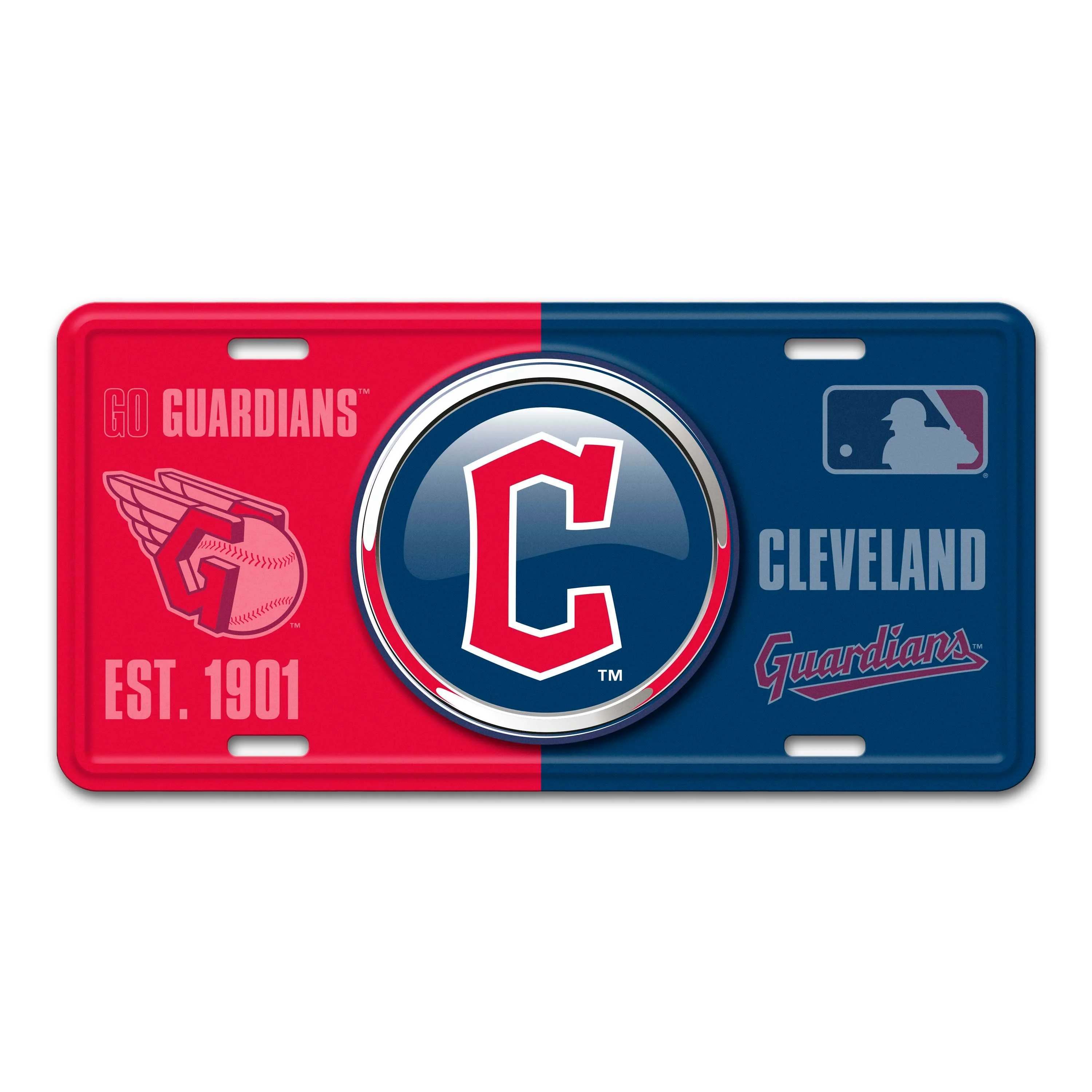 MLB - Cleveland Guardians Embossed Metal License Plate