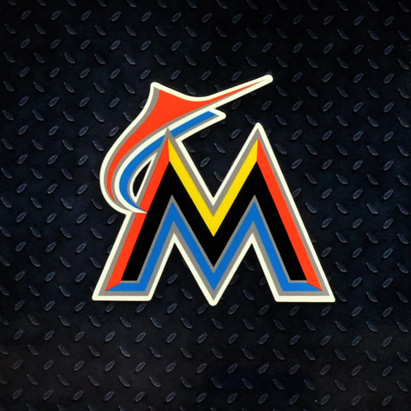 Miami Marlins Steel Super Magnet
