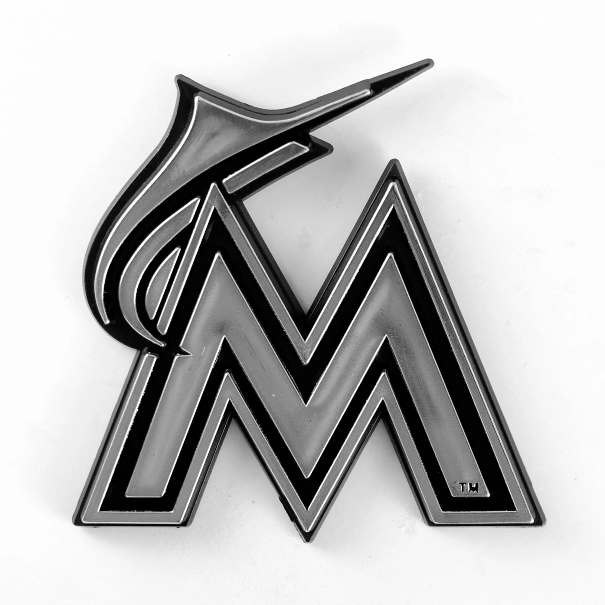 MLB - Miami Marlins Plastic Chrome Emblem