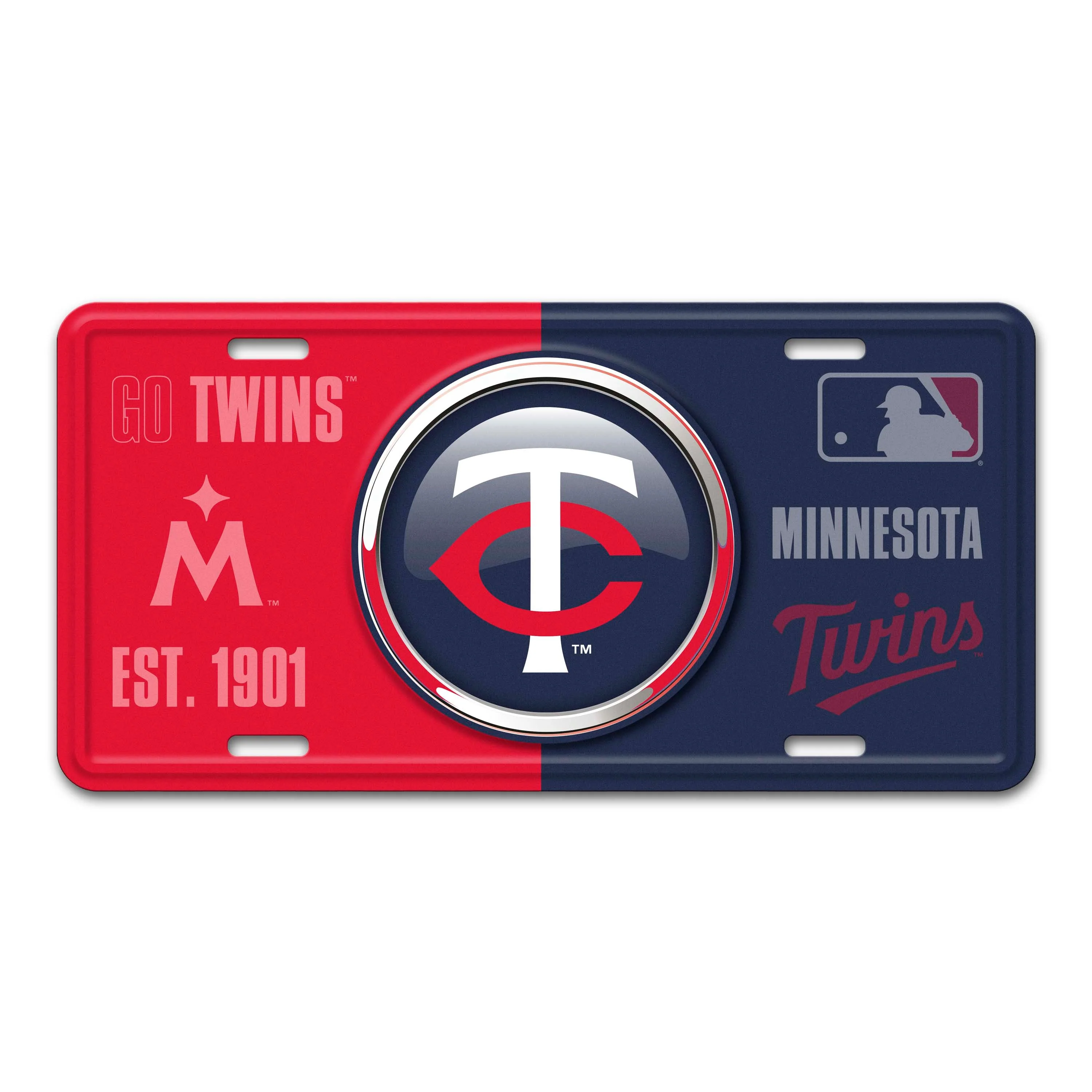 MLB - Minnesota Twins Embossed Metal License Plate