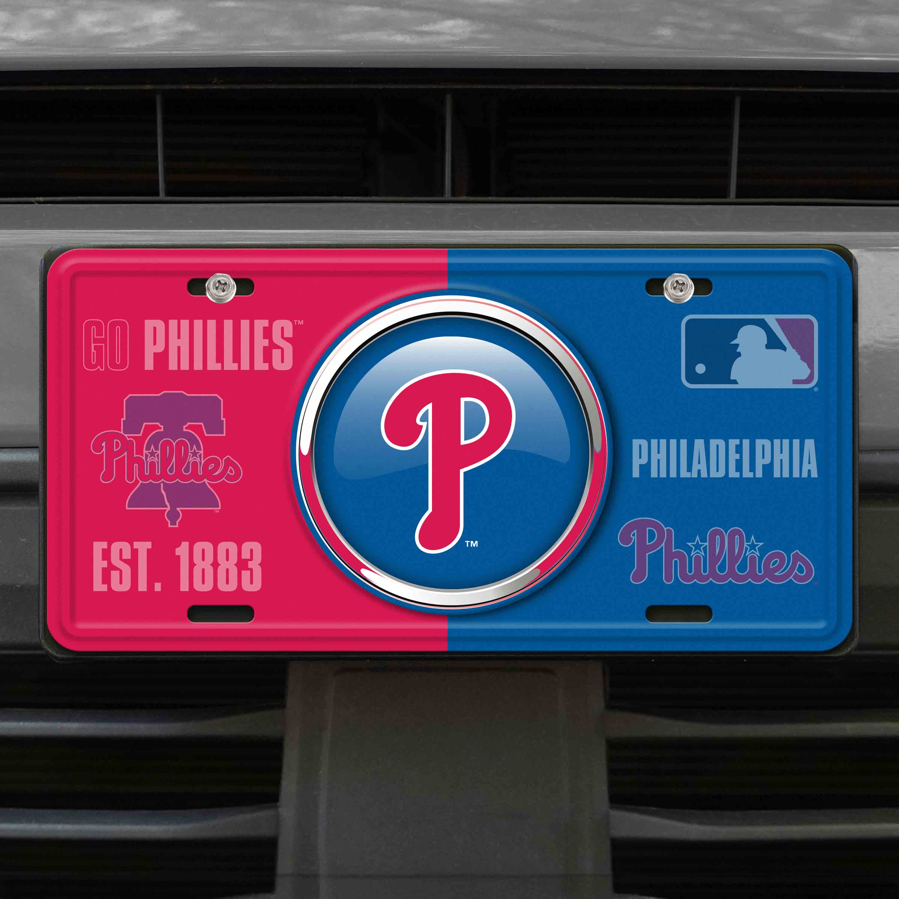 MLB - Philadelphia Phillies Embossed Metal License Plate - Image 2