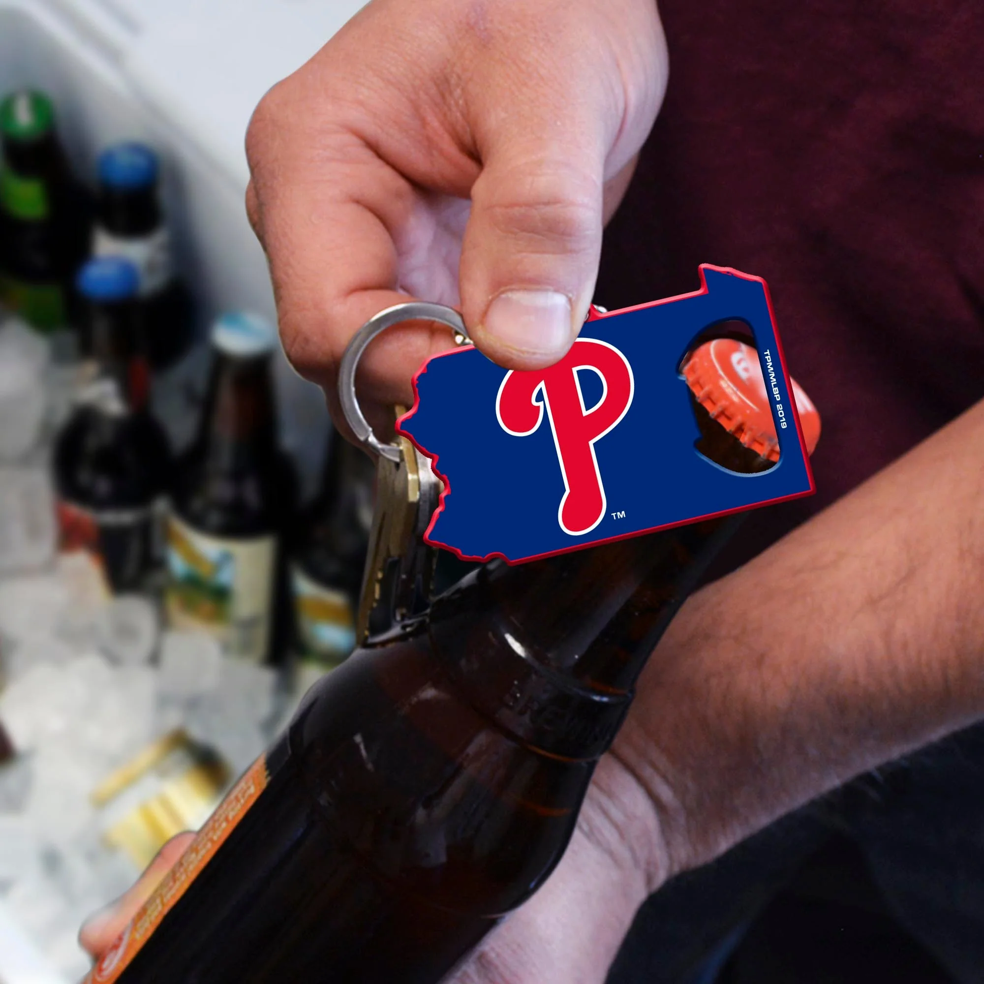 MLB - Philadelphia Phillies Keychain Bottle Opener - Image 2