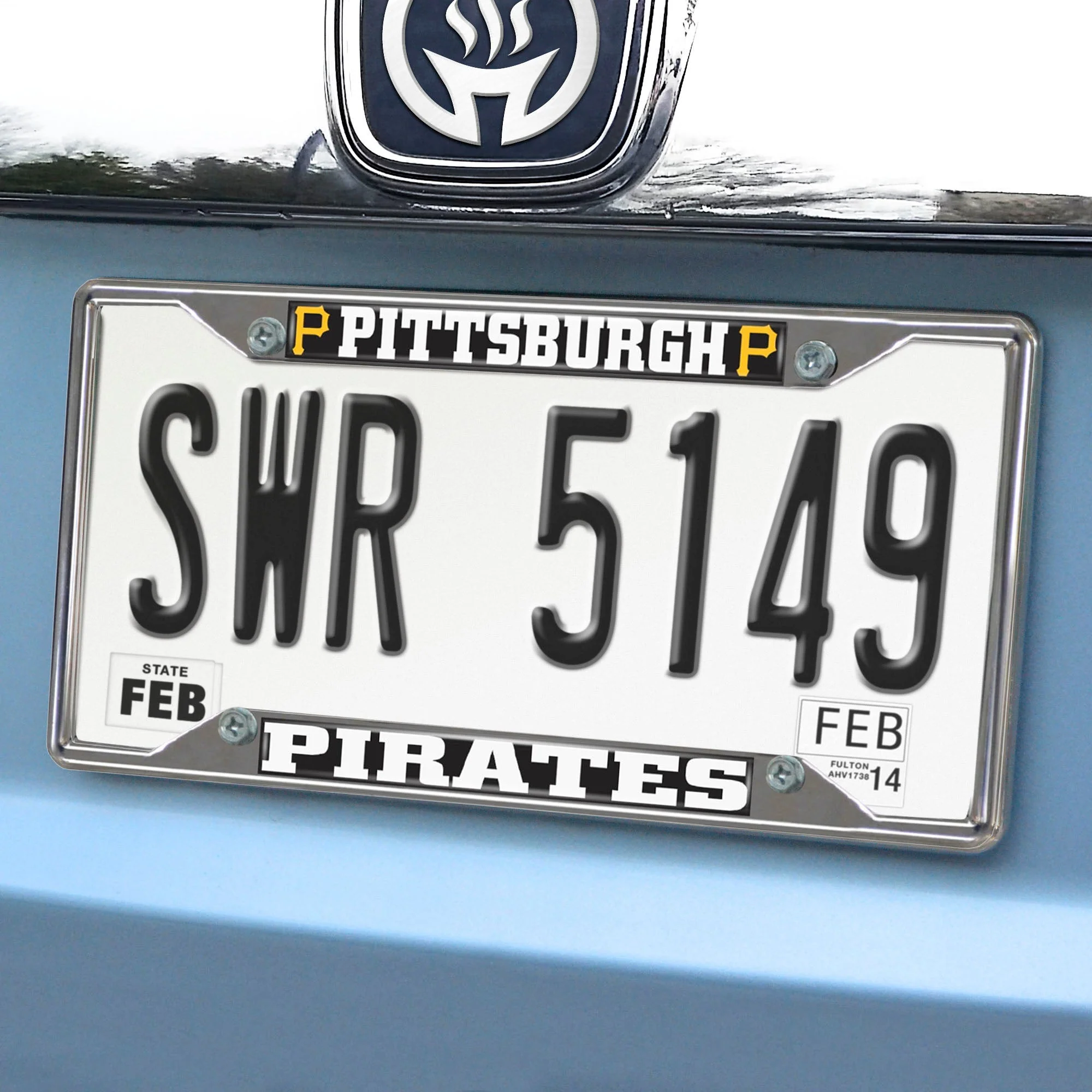 MLB - Pittsburgh Pirates Chrome License Plate Frame - Image 2