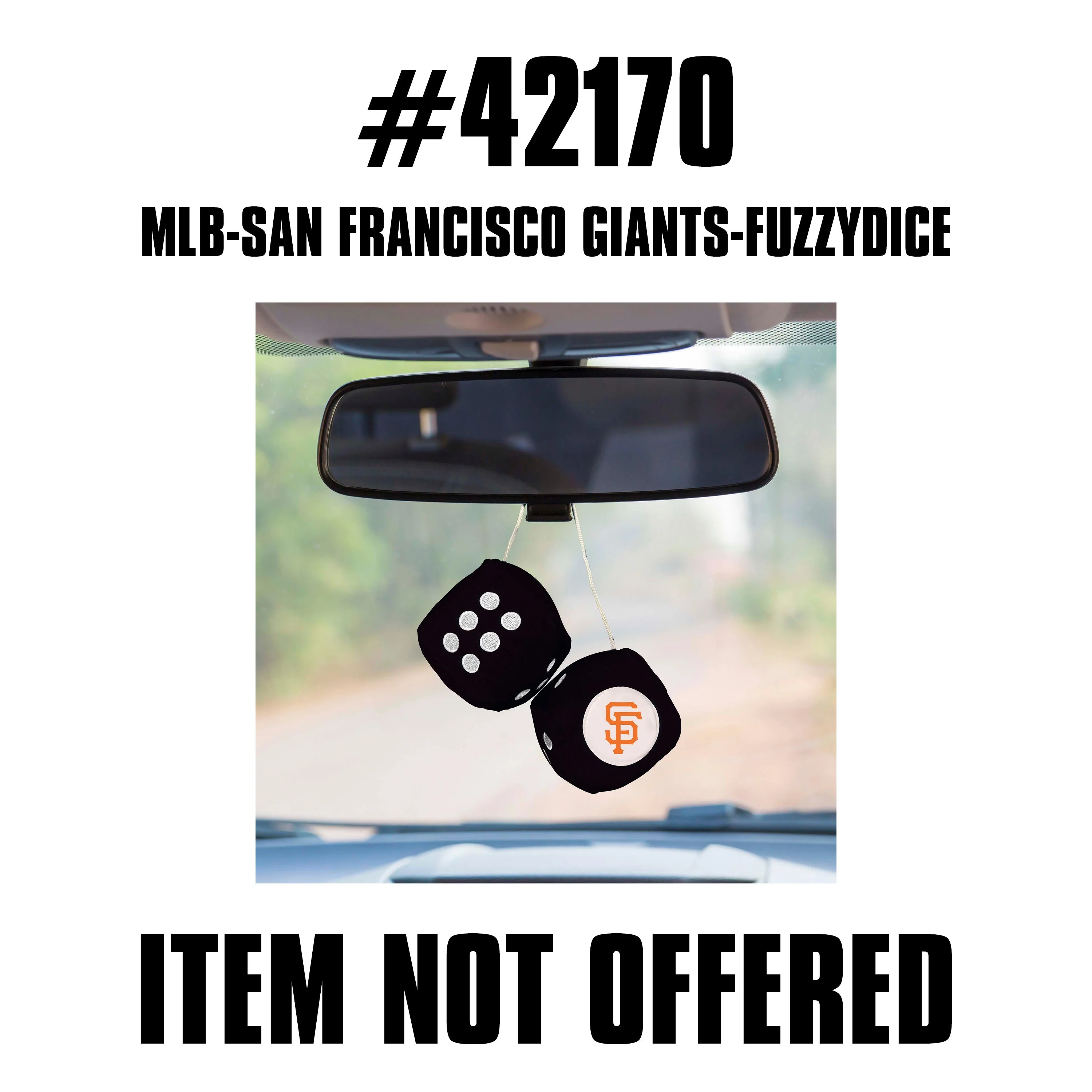 MLB - San Francisco Giants-Fuzzy Dice - Image 2