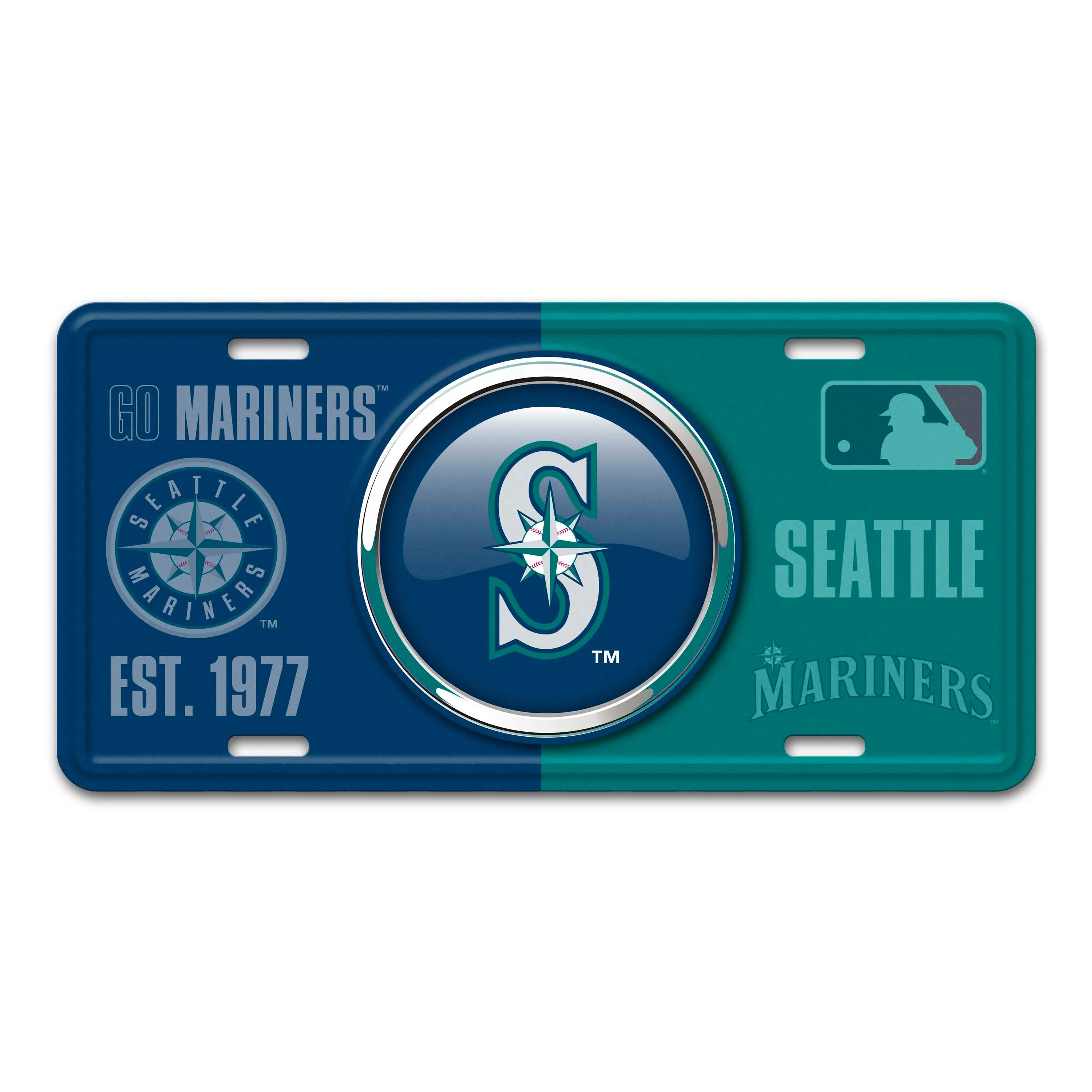 MLB - Seattle Mariners Embossed Metal License Plate